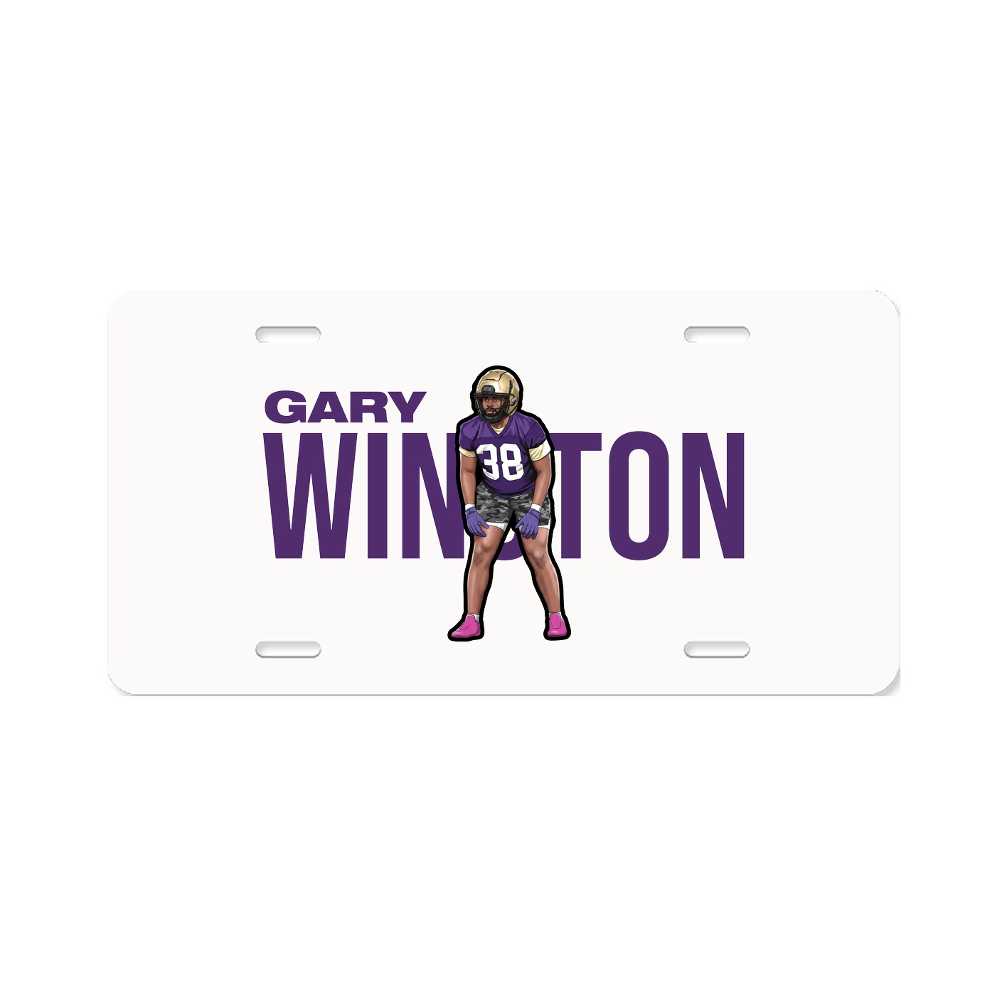License Plate — Player Name in Classic