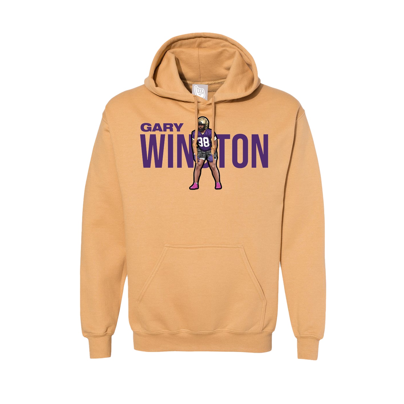 Hoodie — Player Name in Vegas Gold