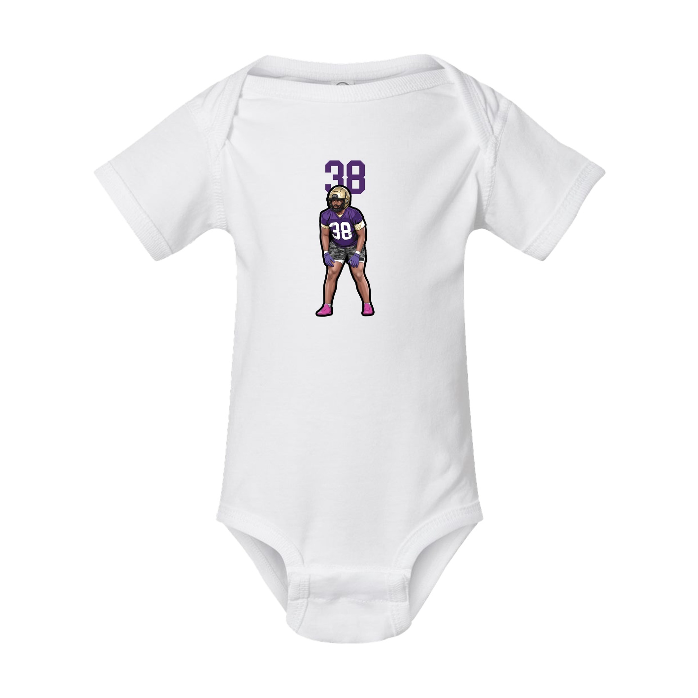 Baby Onesie — Number Top in White