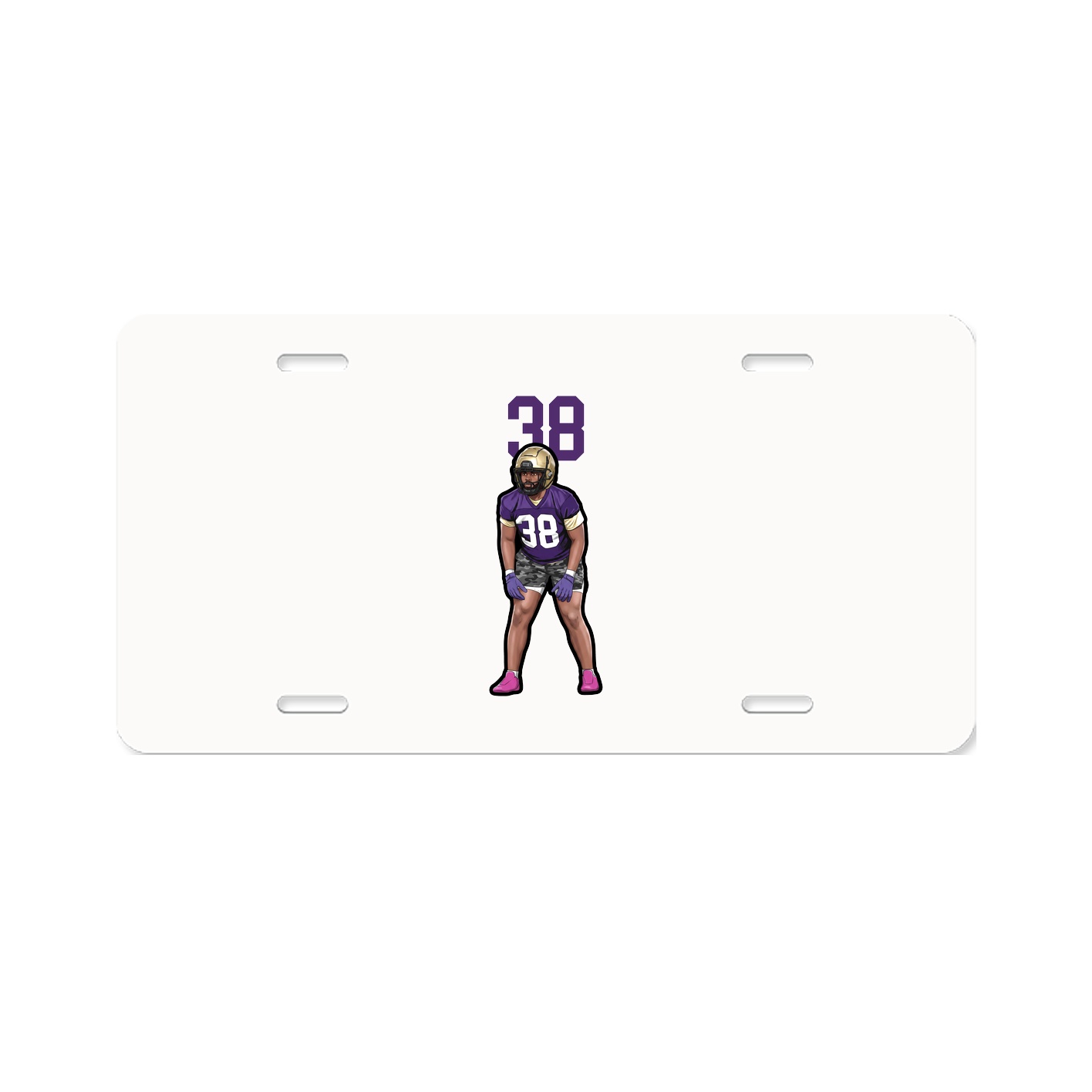 License Plate — Number Top in Classic