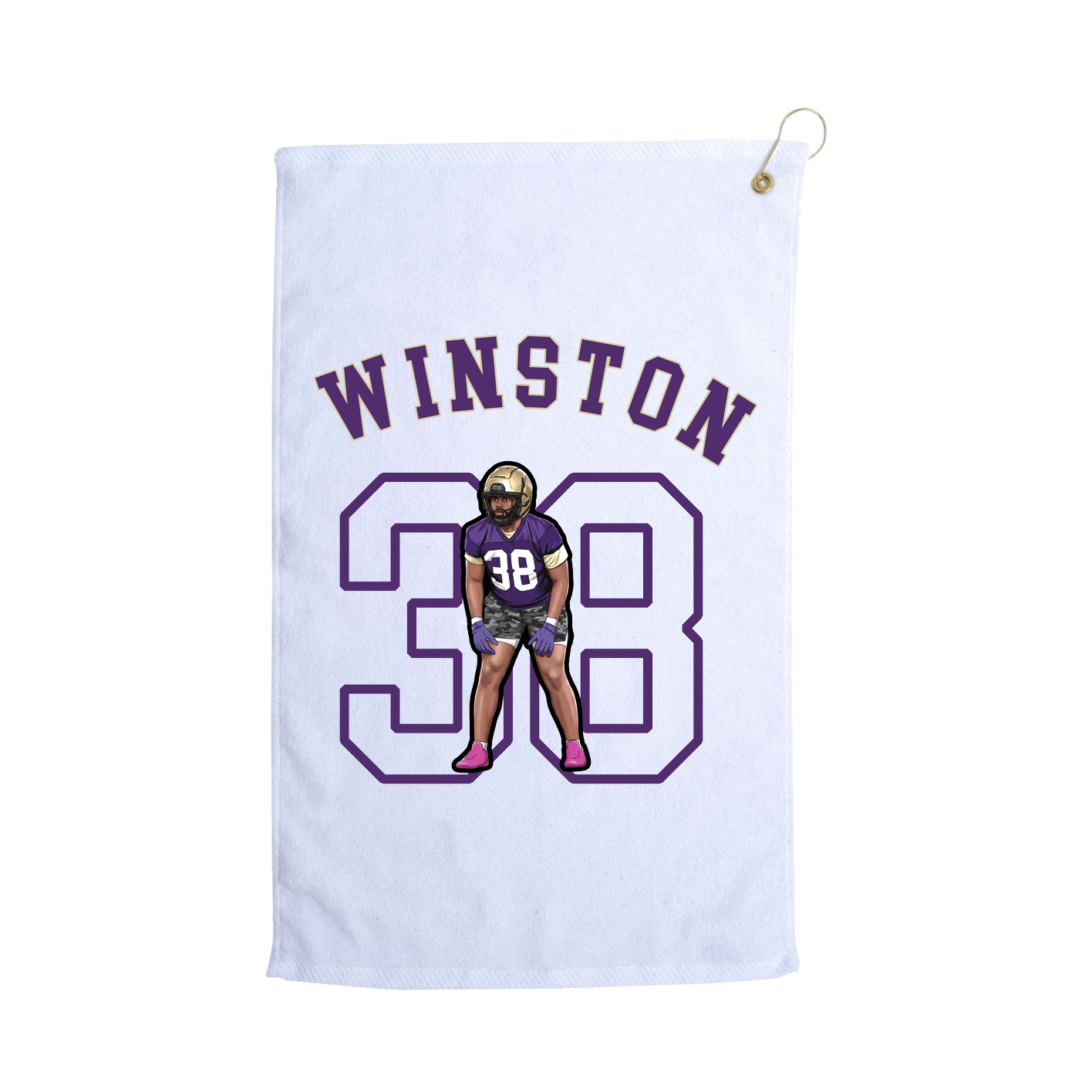 Golf Towel — Shirsey Arch in White