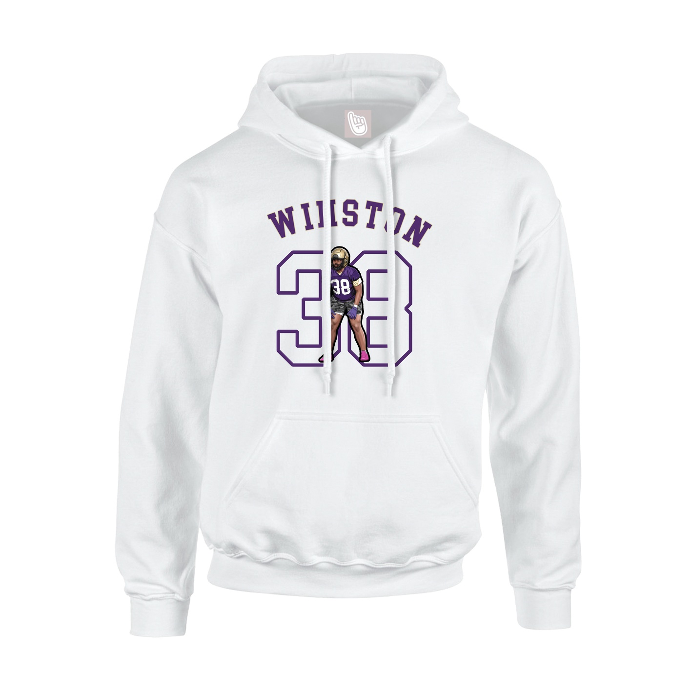 Hoodie — Shirsey Arch in White