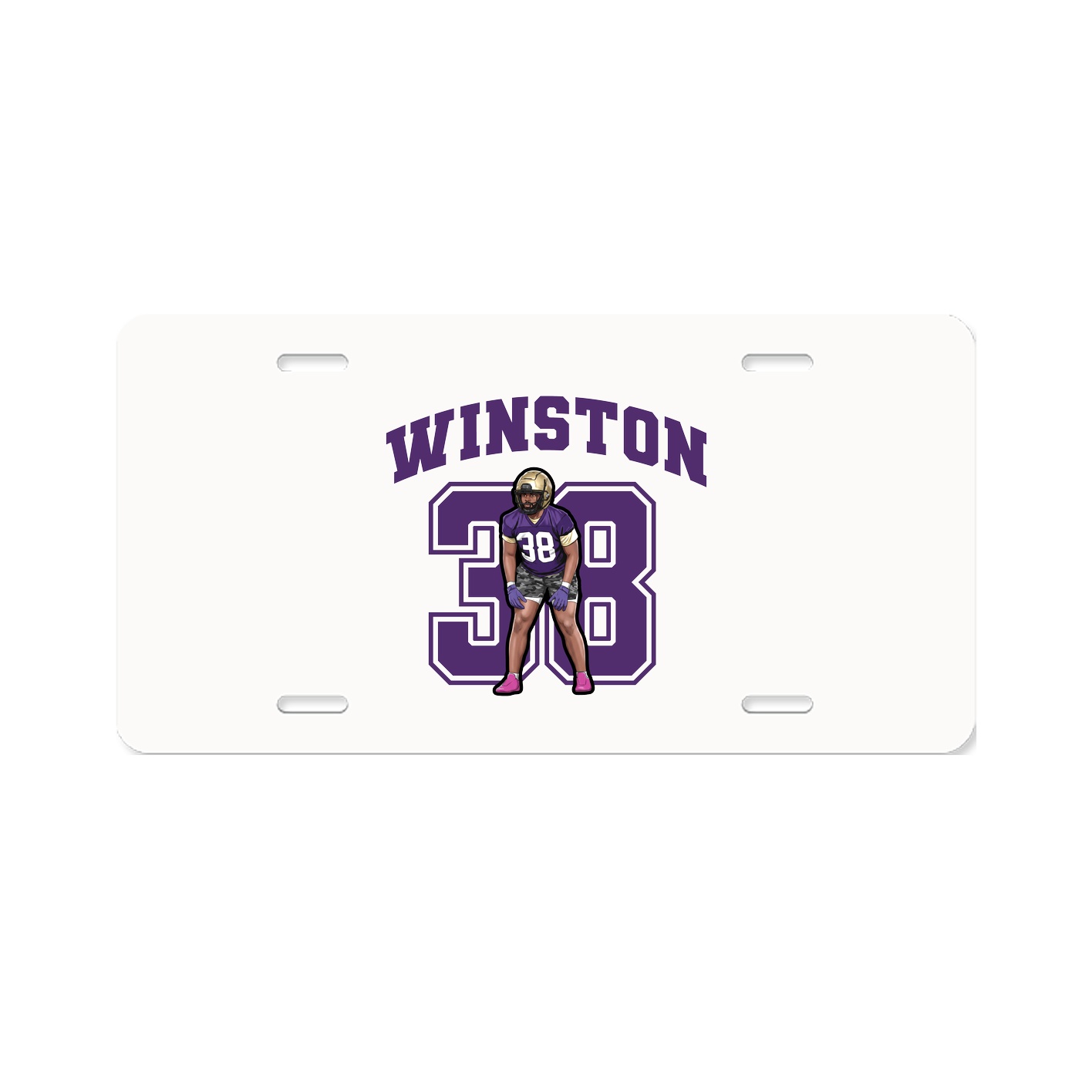 License Plate — Number in Classic