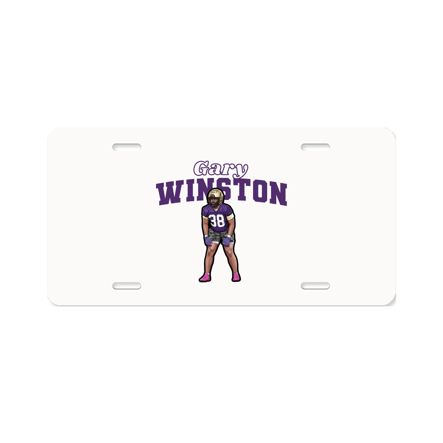 License Plate — Name Arch in Classic