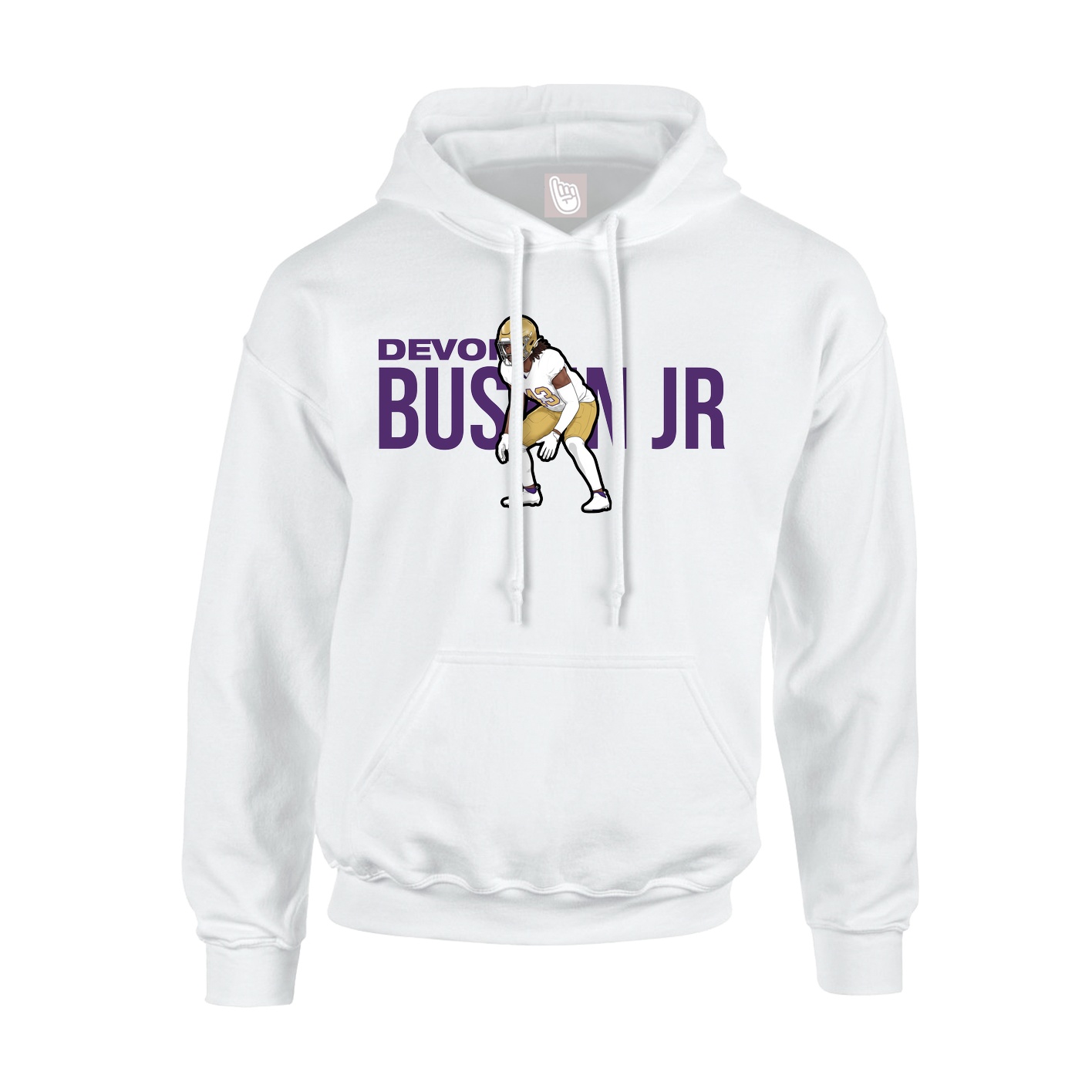 Hoodie — Player Name in White
