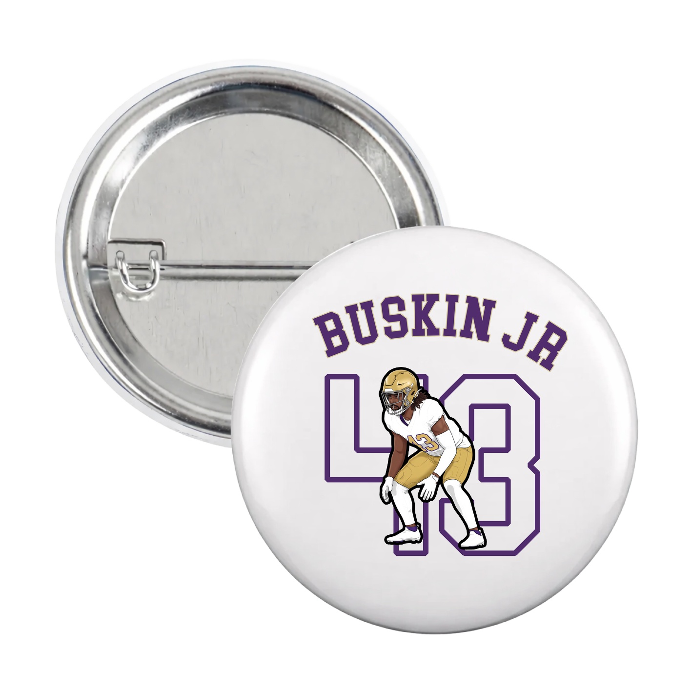 Game Day Button — Shirsey Arch in White