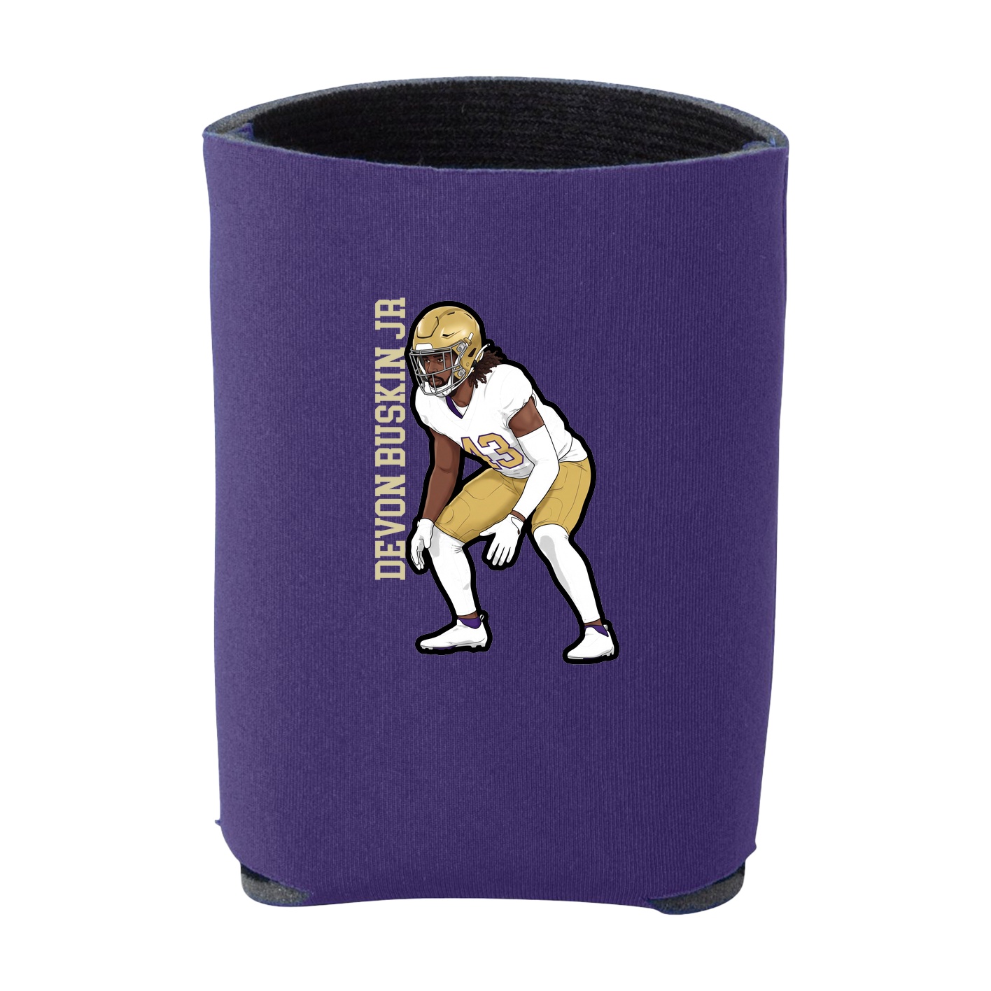 Can Holder — Name Vertical in Purple