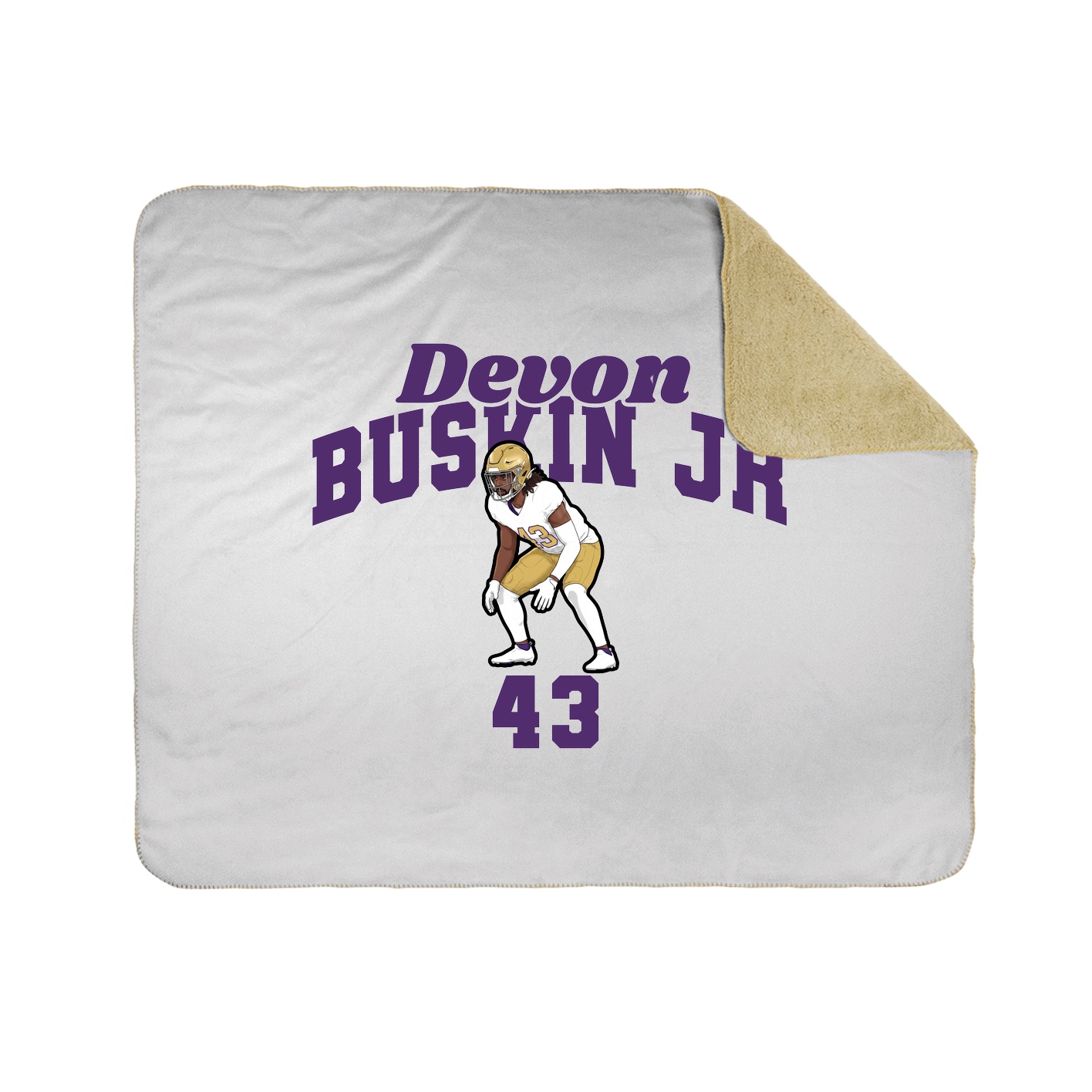 Throw Blanket — Signature Arch in White