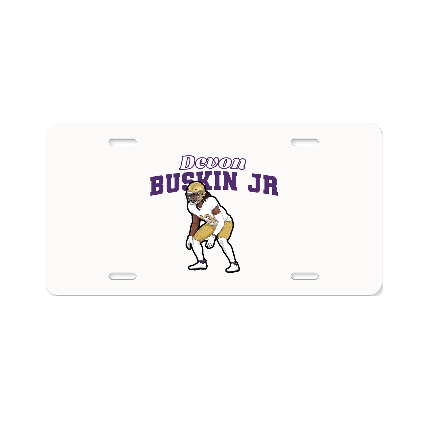 License Plate — Name Arch in Classic