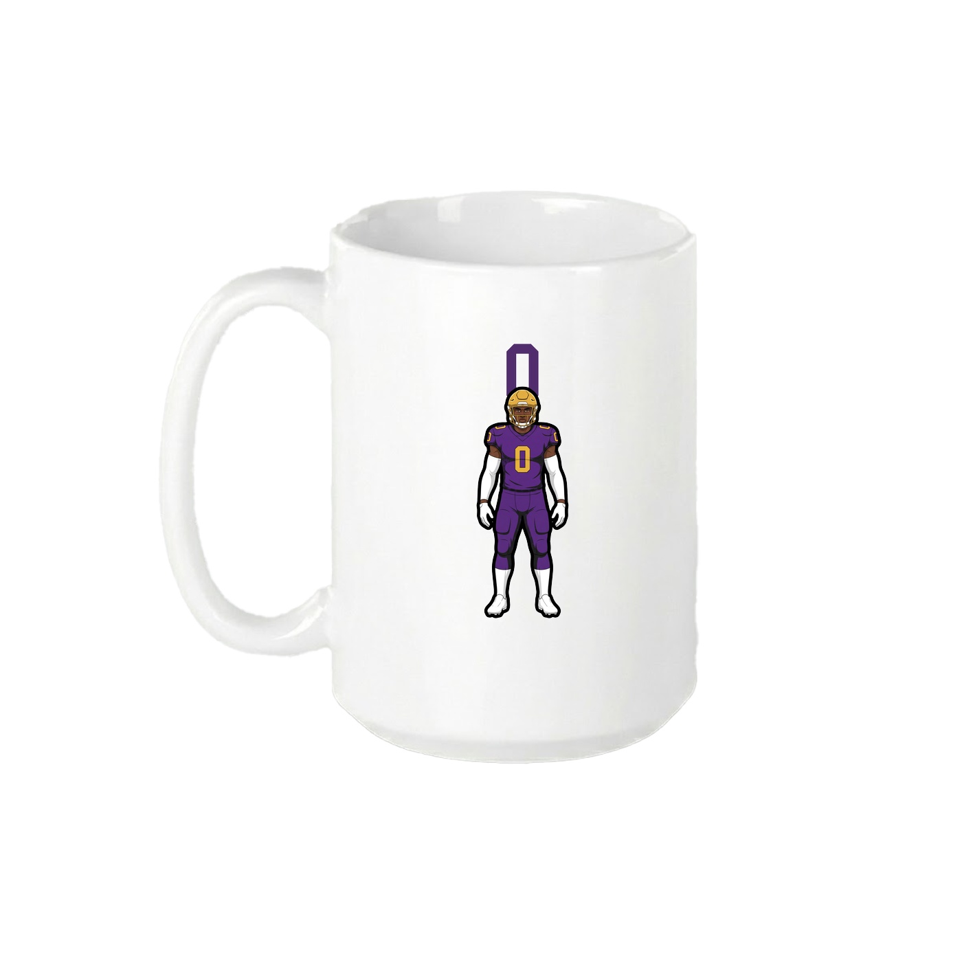 15oz Coffee Mug — Number Top in White
