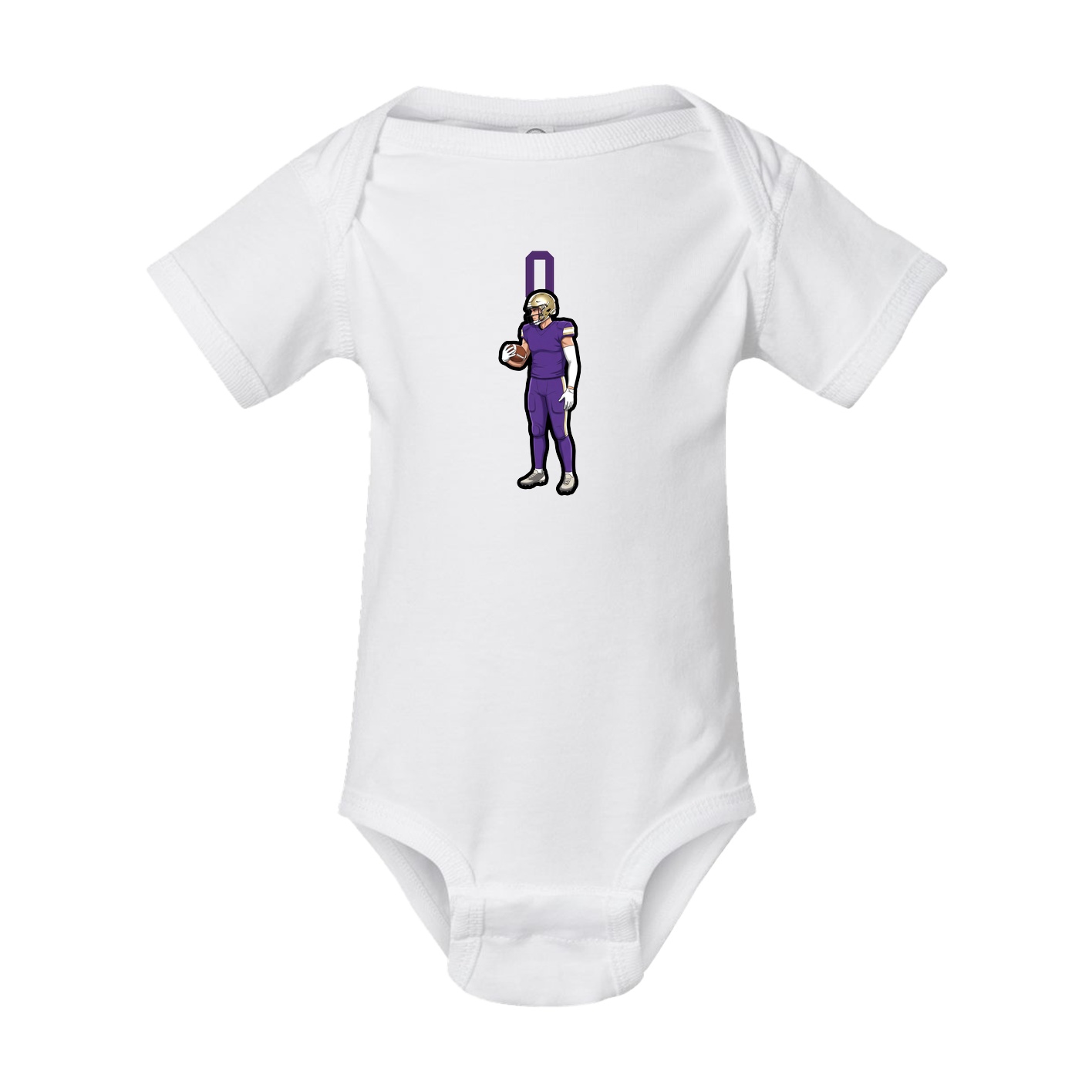 Baby Onesie — Number Top in White