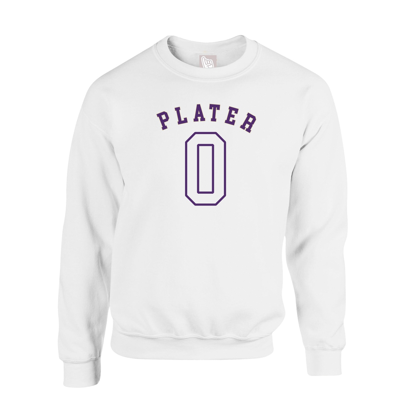 Fleece Crew — Shirsey Arch in White