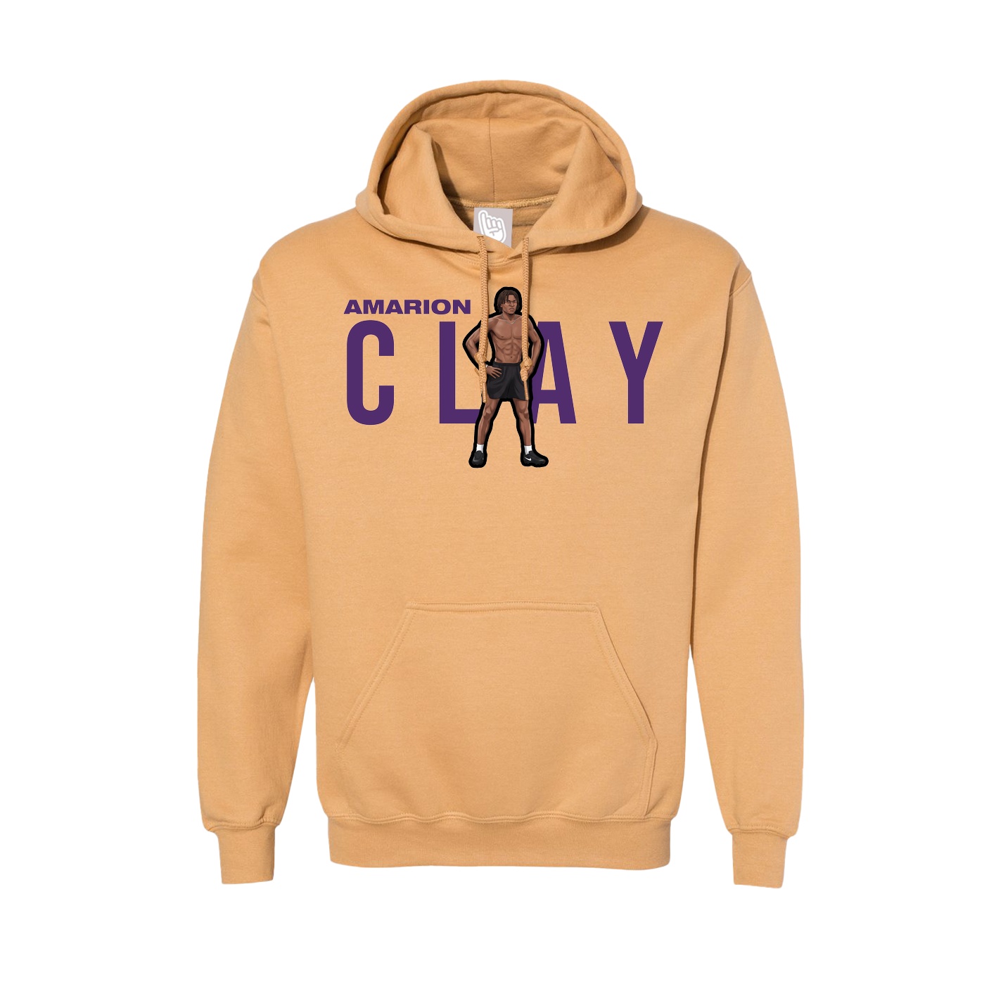 Hoodie — Player Name in Vegas Gold