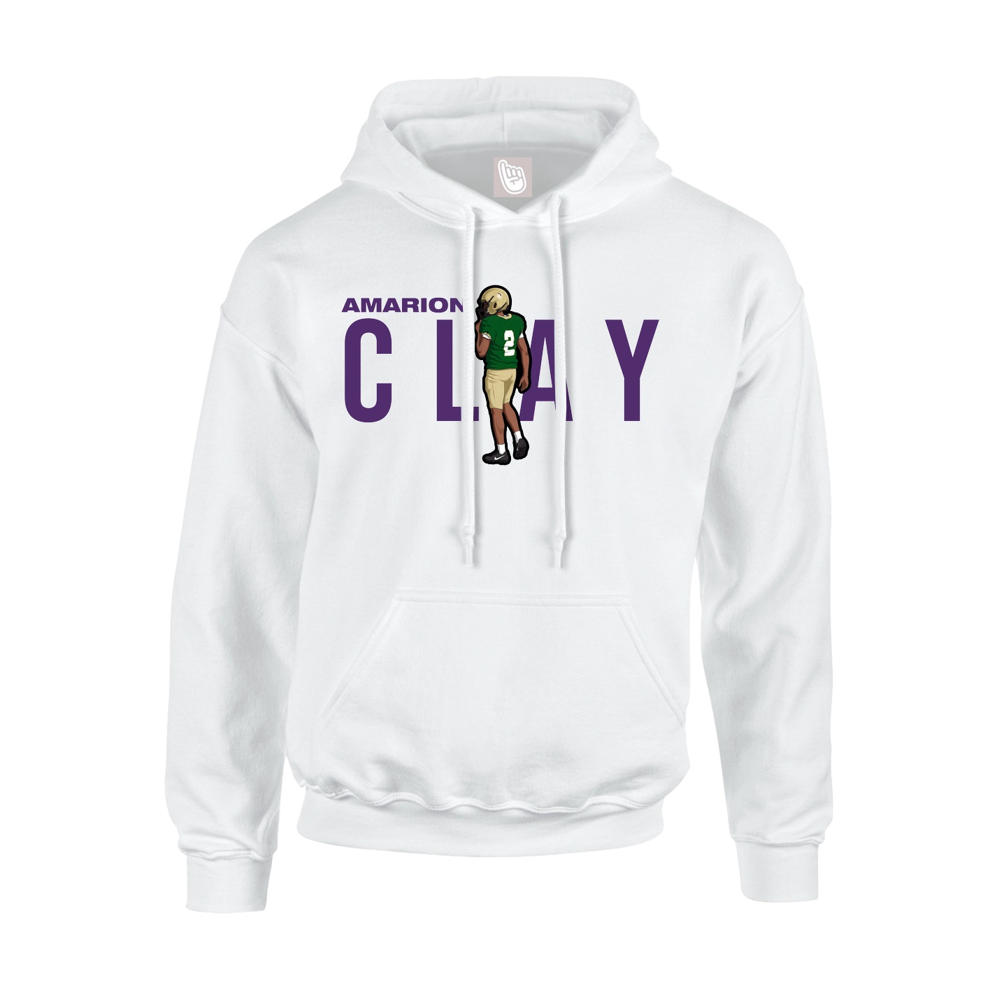 Hoodie — Player Name in White