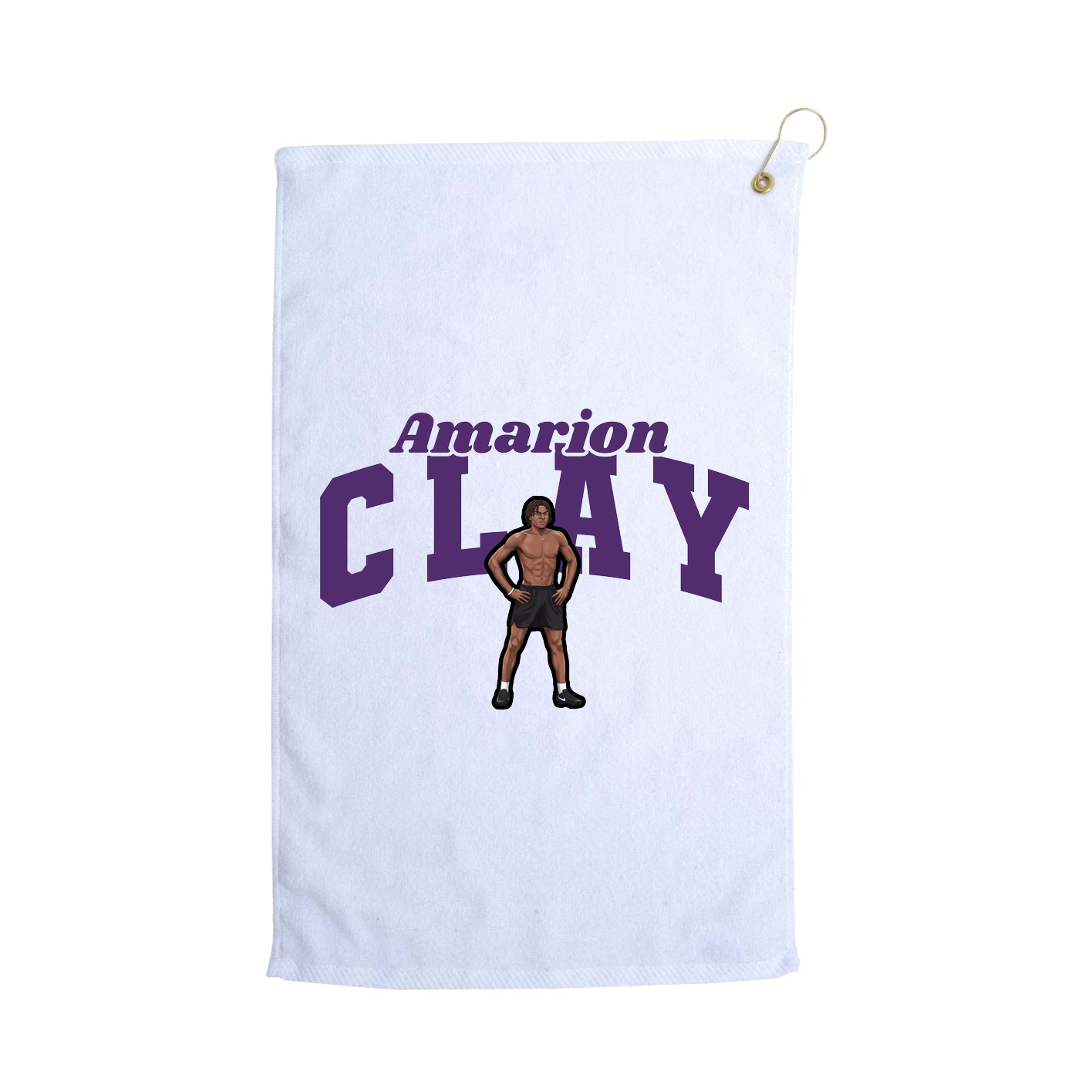 Golf Towel — Signature Arch in White