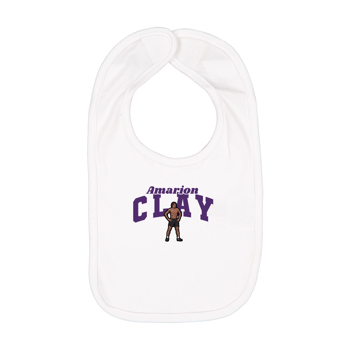 Infant Bib — Signature Arch in White