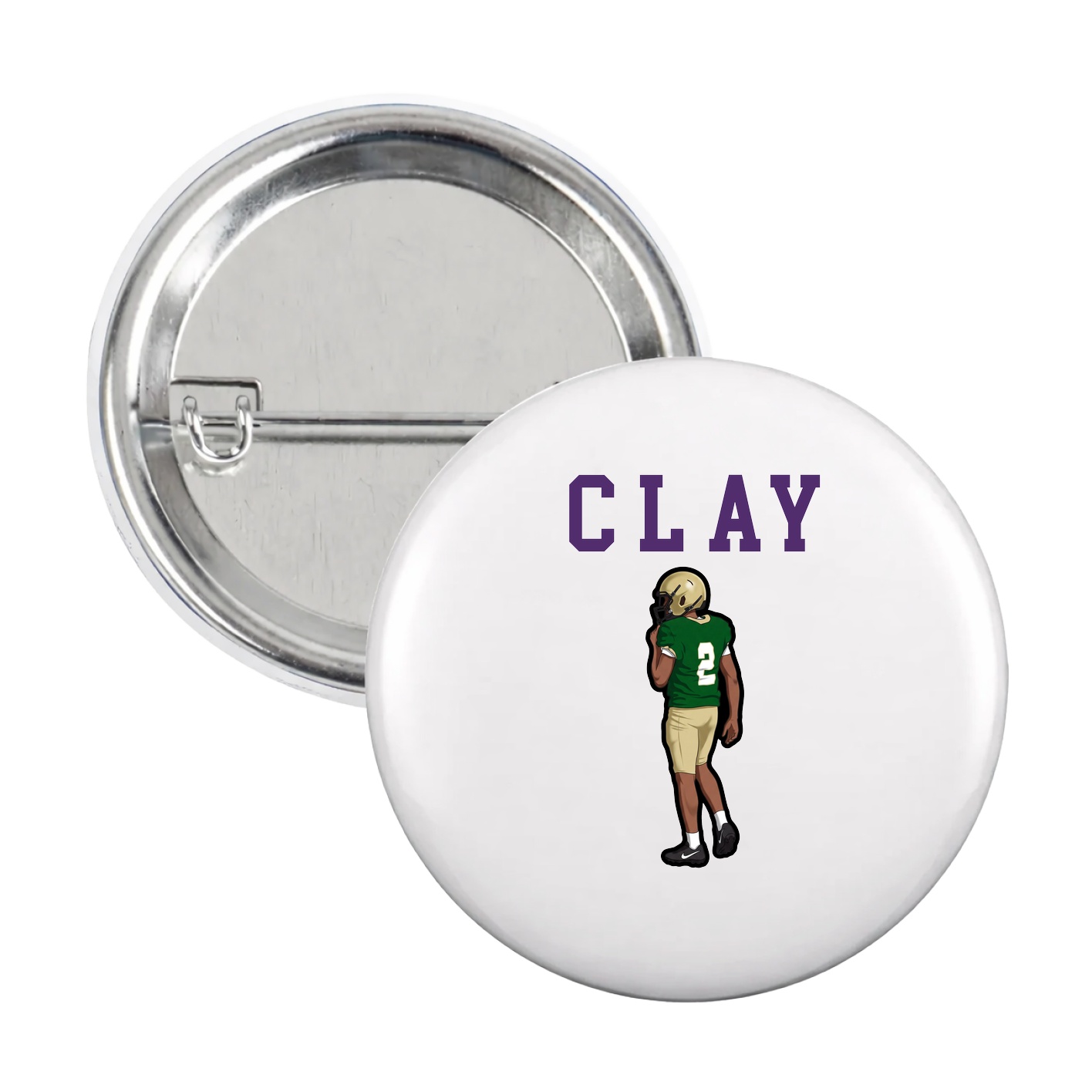 Game Day Button — Shirsey in White