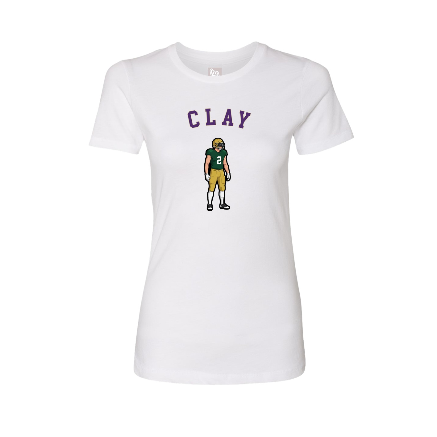 Fitted Women's Tee — Shirsey Arch in White