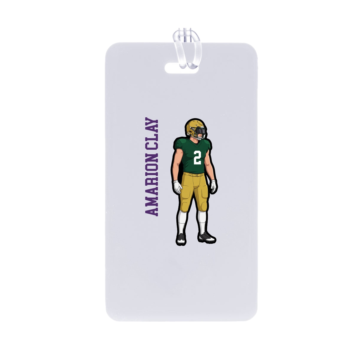 Bag Tag — Name Vertical in Classic