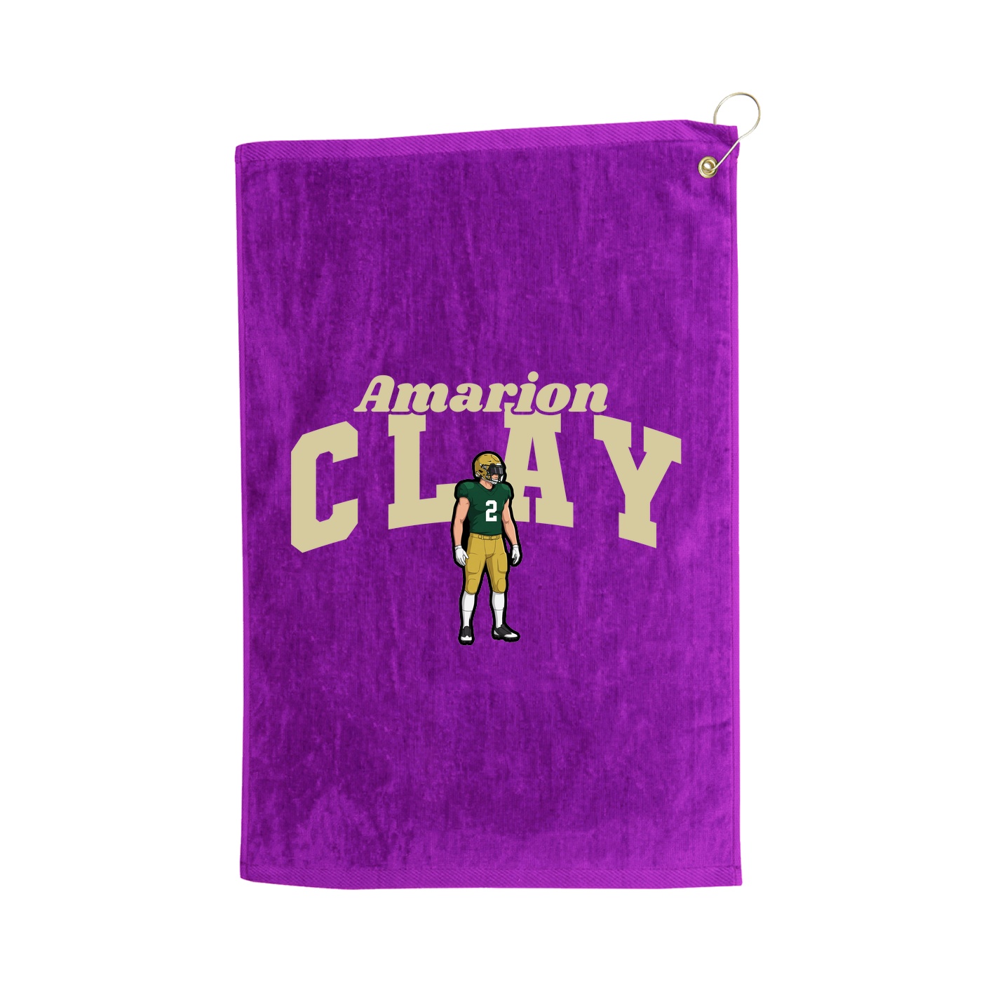 Golf Towel — Signature Arch in Purple
