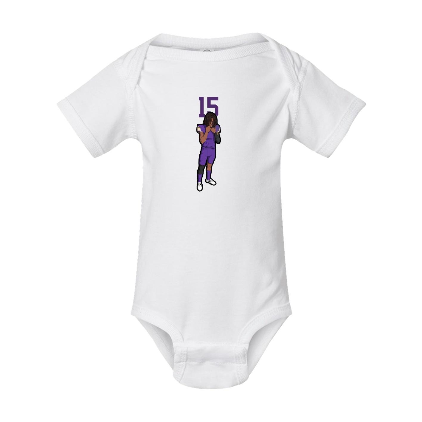 Baby Onesie — Number Top in White