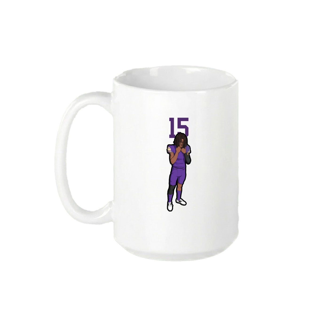 15oz Coffee Mug — Number Top in White