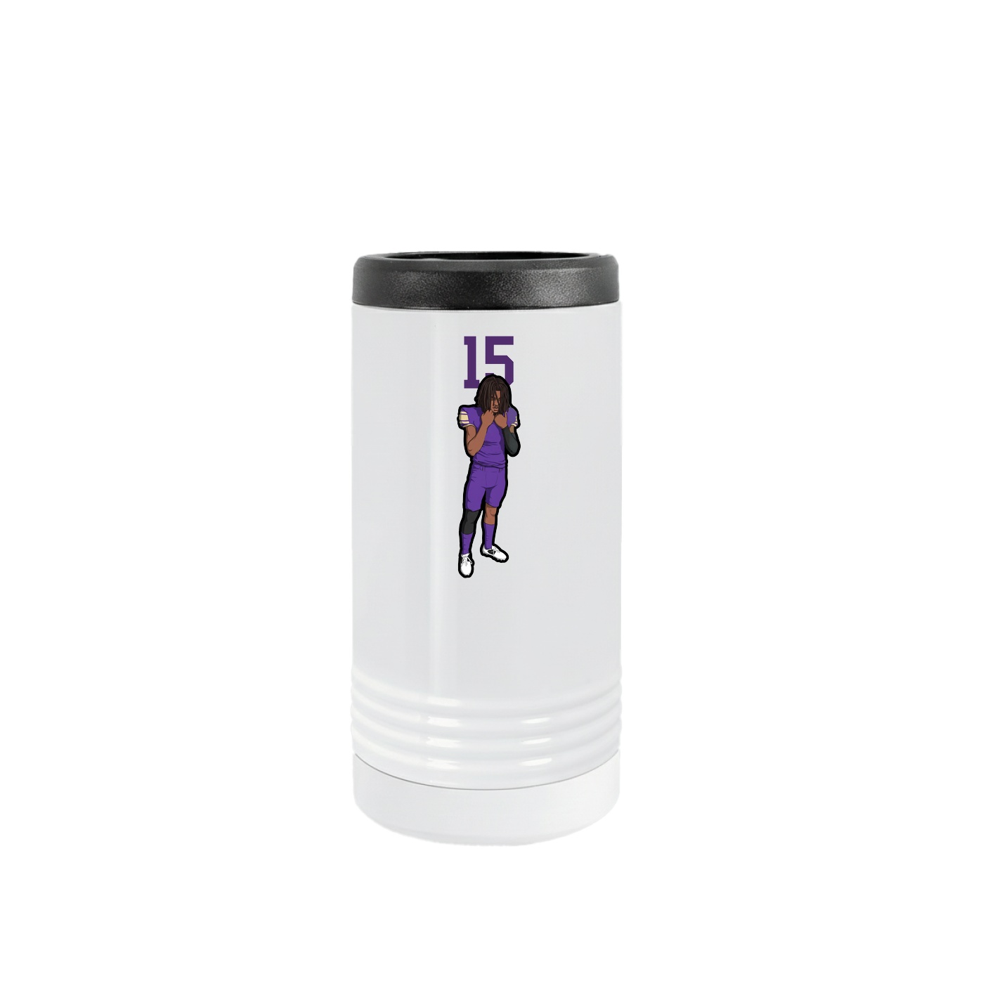Slim Beverage Holder — Number Top in White