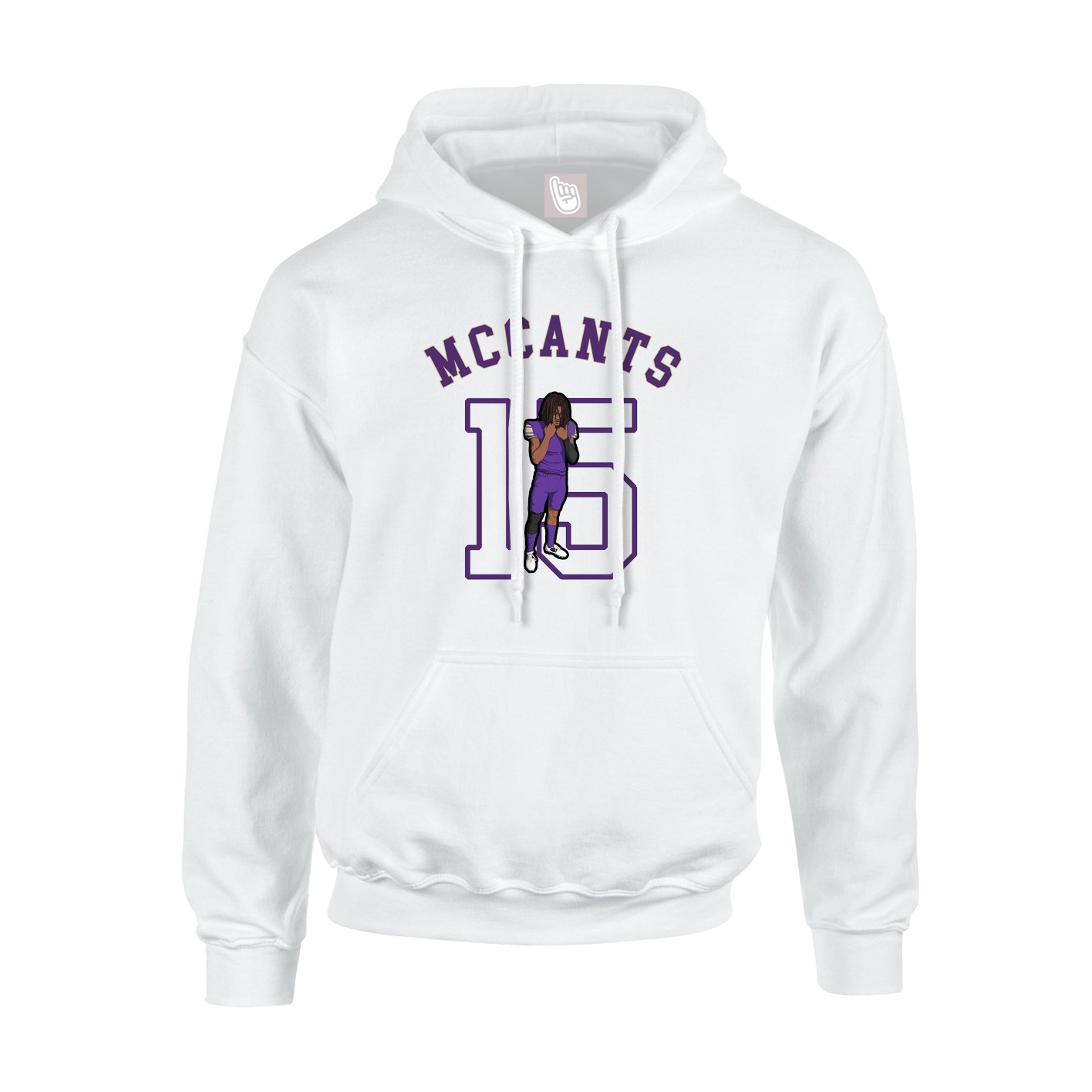 Youth Hoodie — Shirsey Arch in White