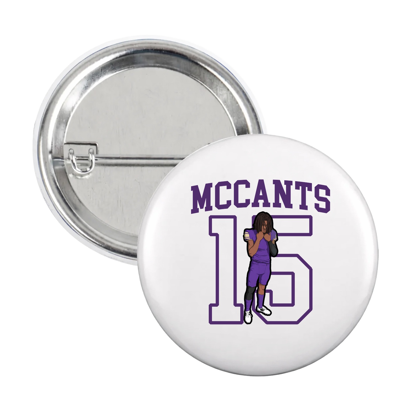 Game Day Button — Shirsey in White