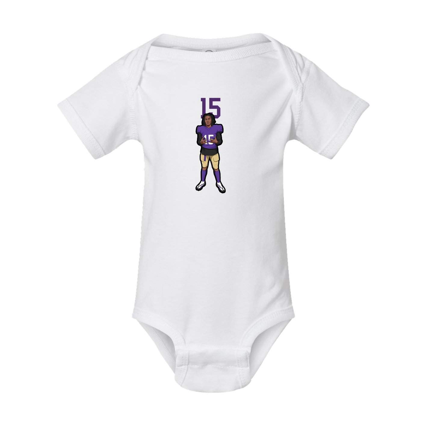 Baby Onesie — Number Top in White