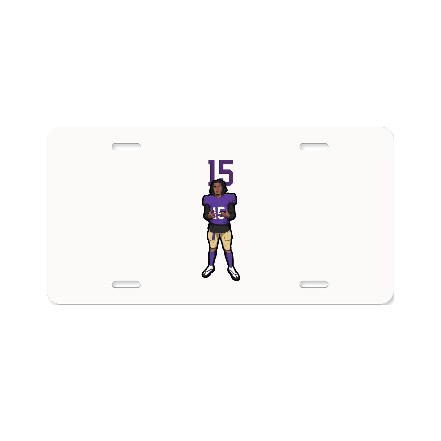 License Plate — Number Top in Classic