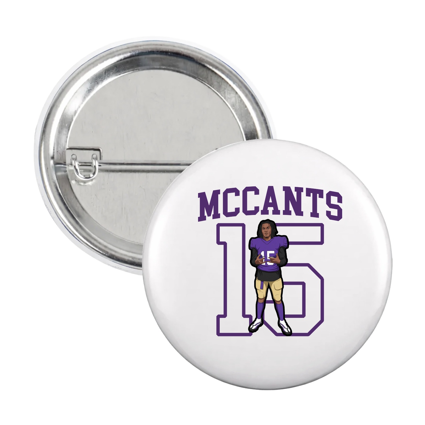 Game Day Button — Shirsey in White