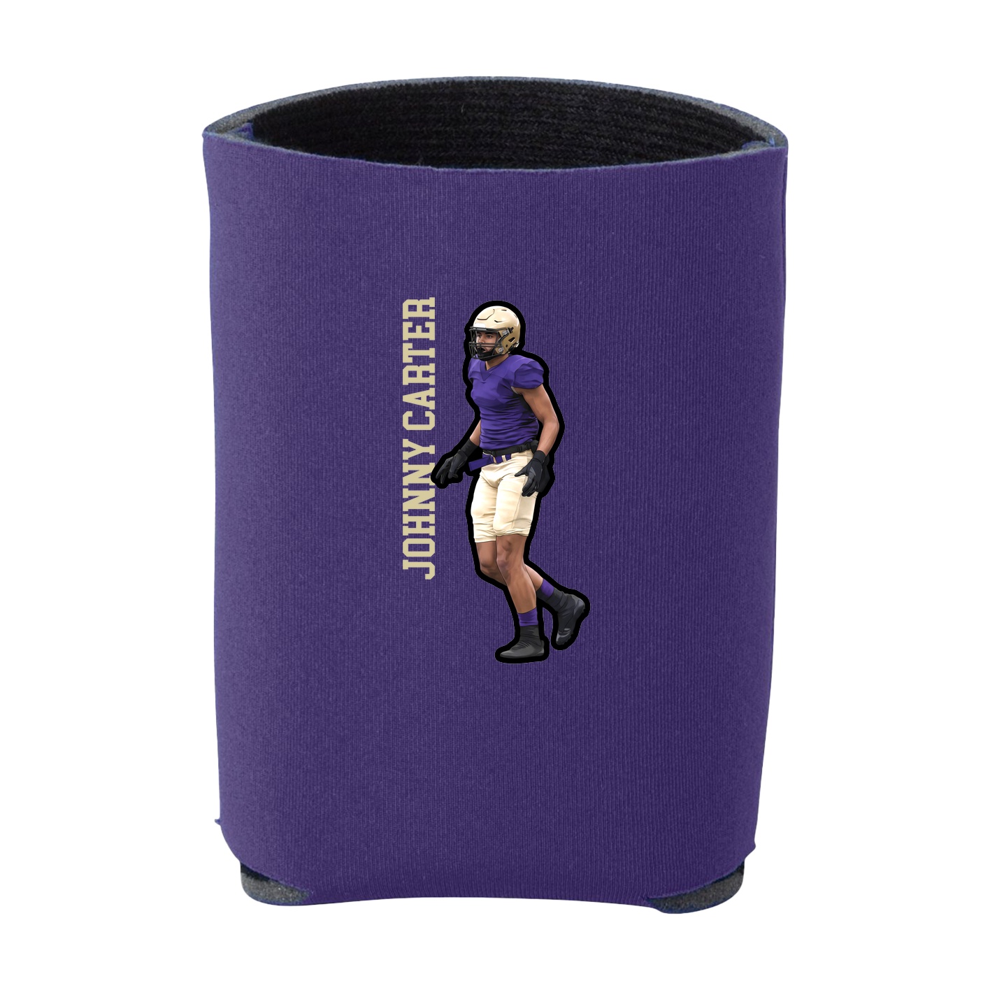 Can Holder — Name Vertical in Purple