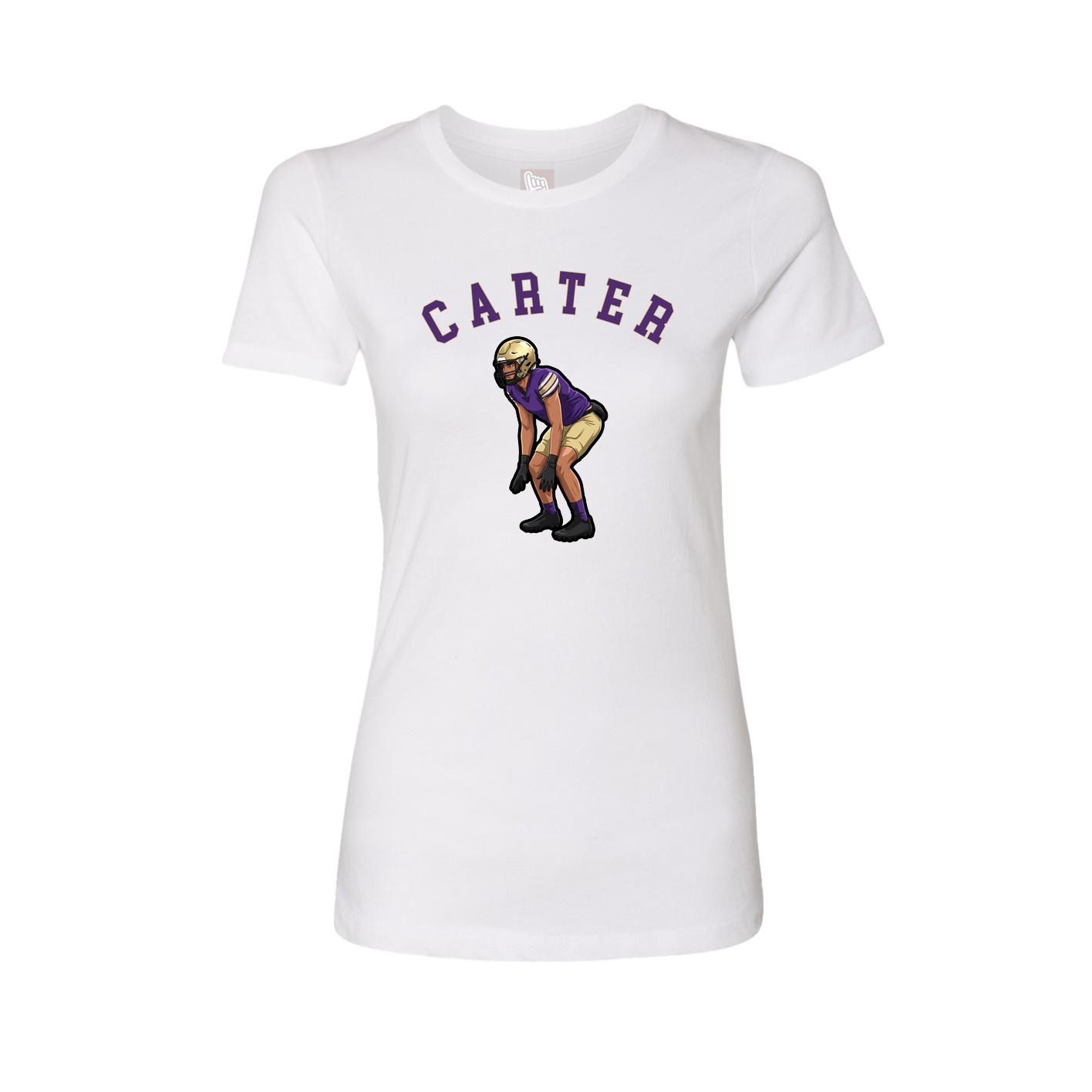 Fitted Women's Tee — Shirsey Arch in White