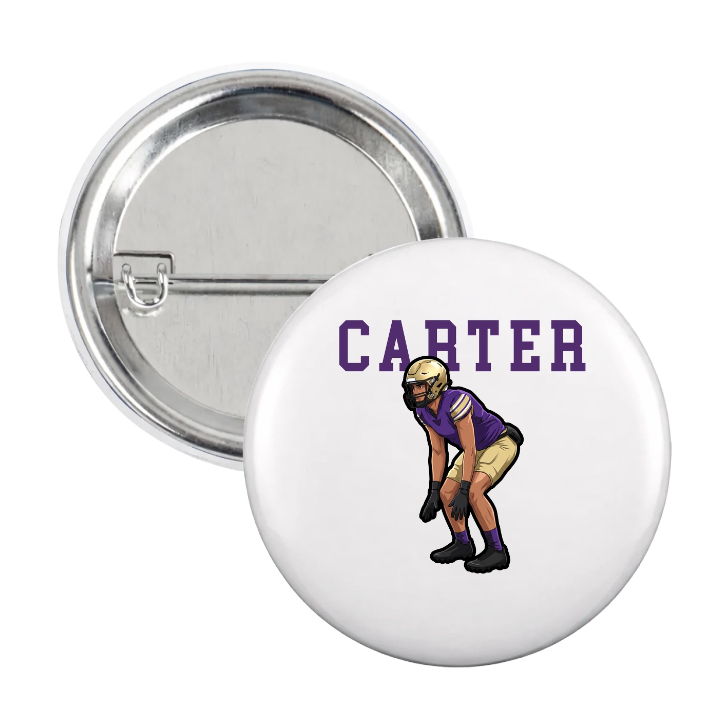 Game Day Button — Shirsey in White