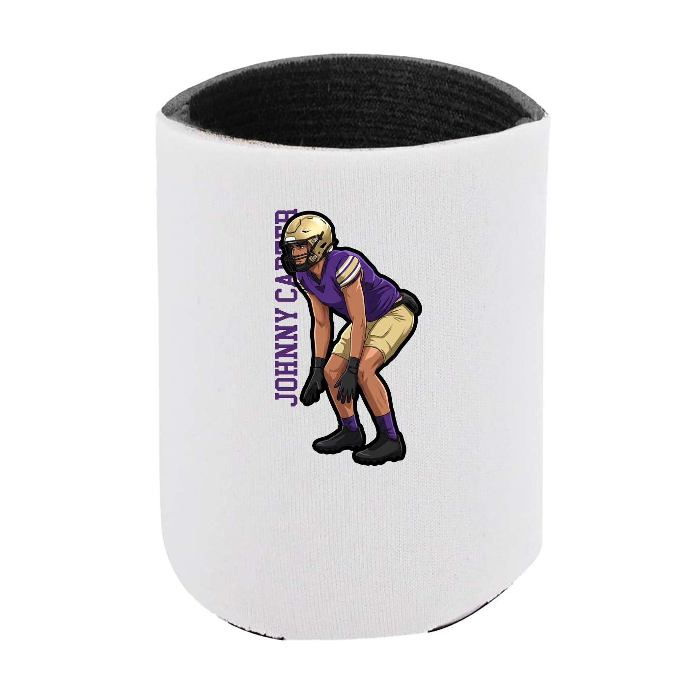Can Holder — Name Vertical in White