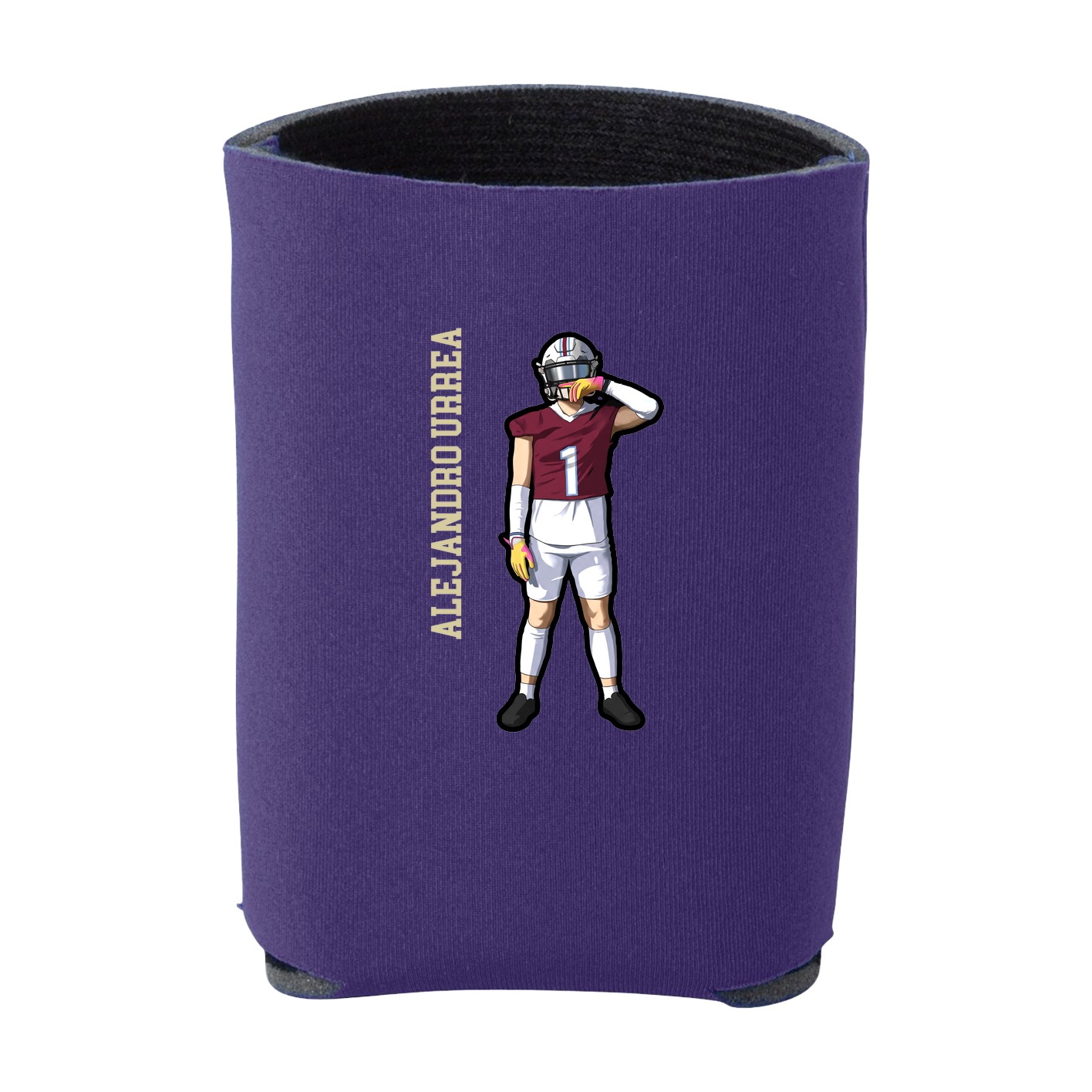 Can Holder — Name Vertical in Purple