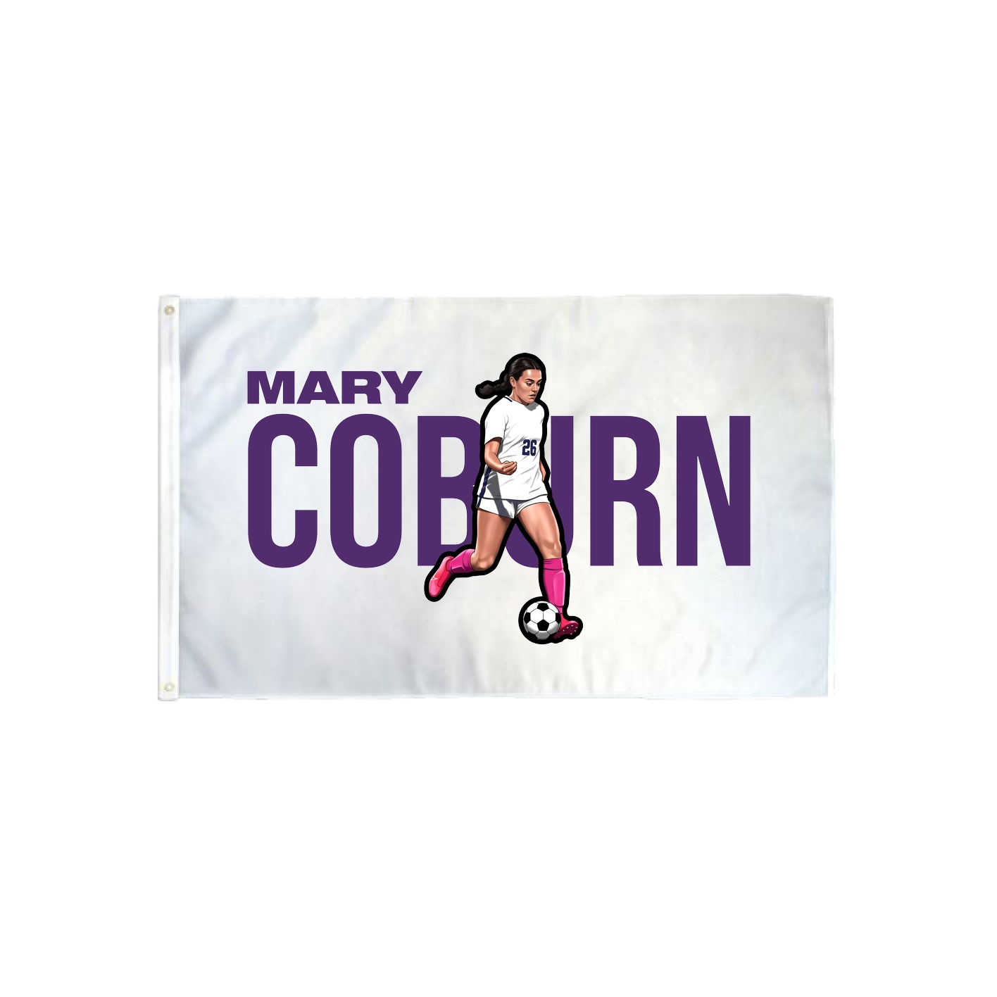 3x5 Flag — Player Name in Classic