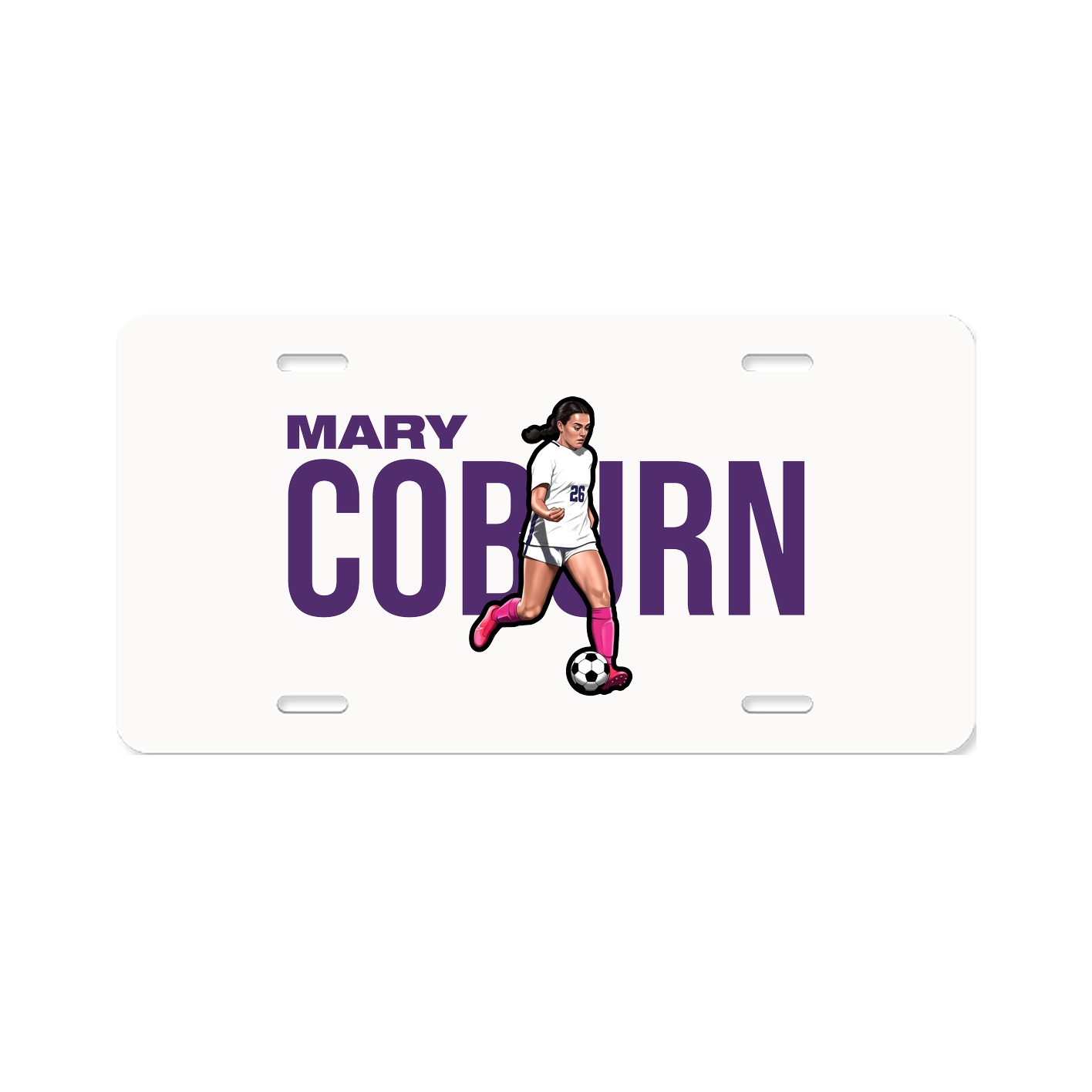 License Plate — Player Name in Classic