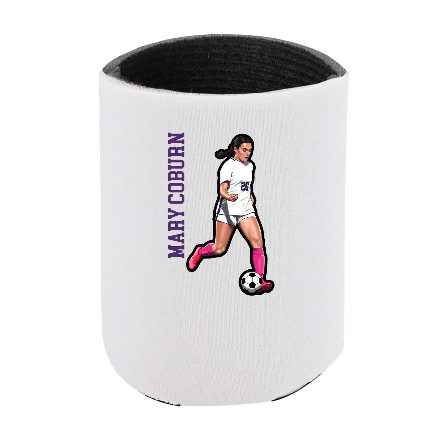 Can Holder — Name Vertical in White