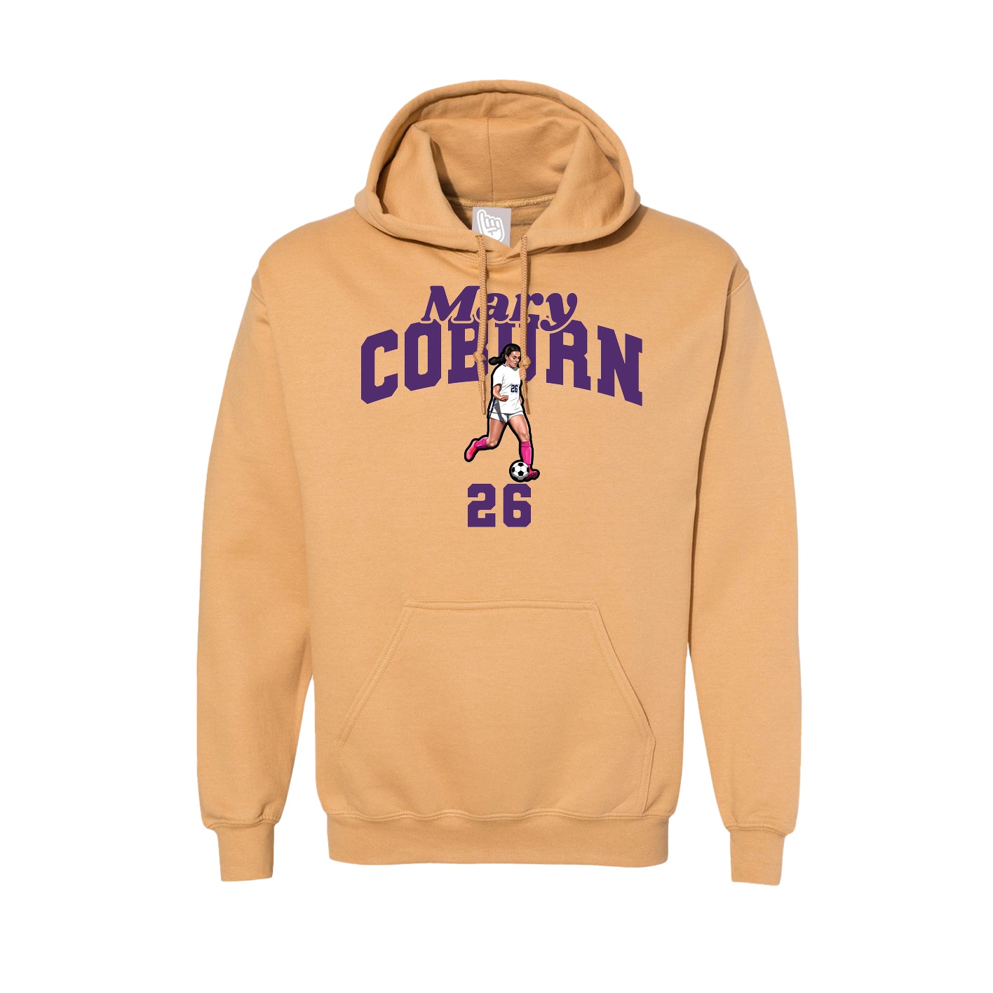 Hoodie — Signature Arch in Vegas Gold