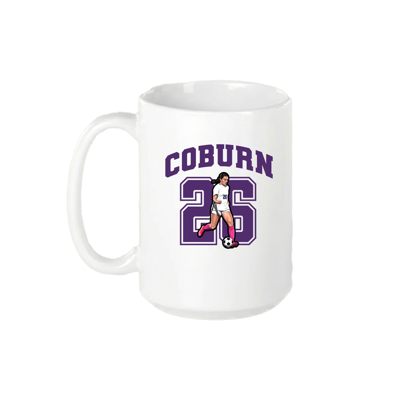 15oz Coffee Mug — Number in White