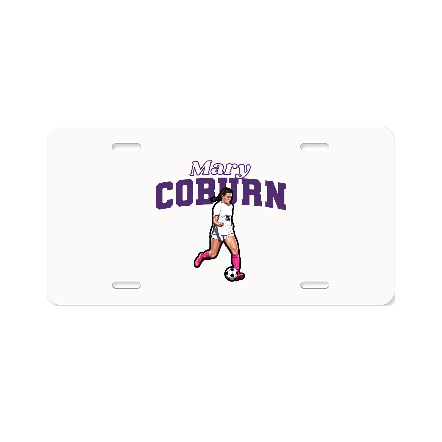 License Plate — Name Arch in Classic