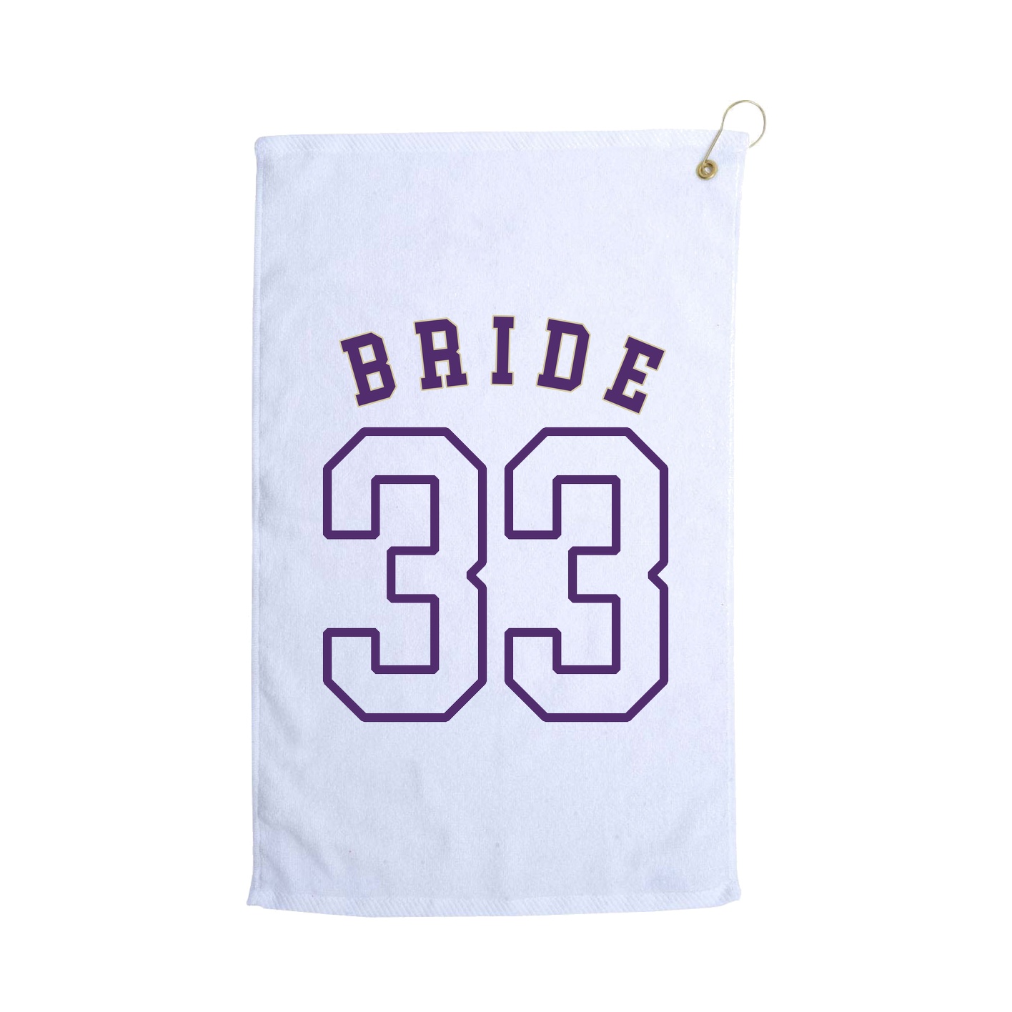 Golf Towel — Shirsey Arch in White