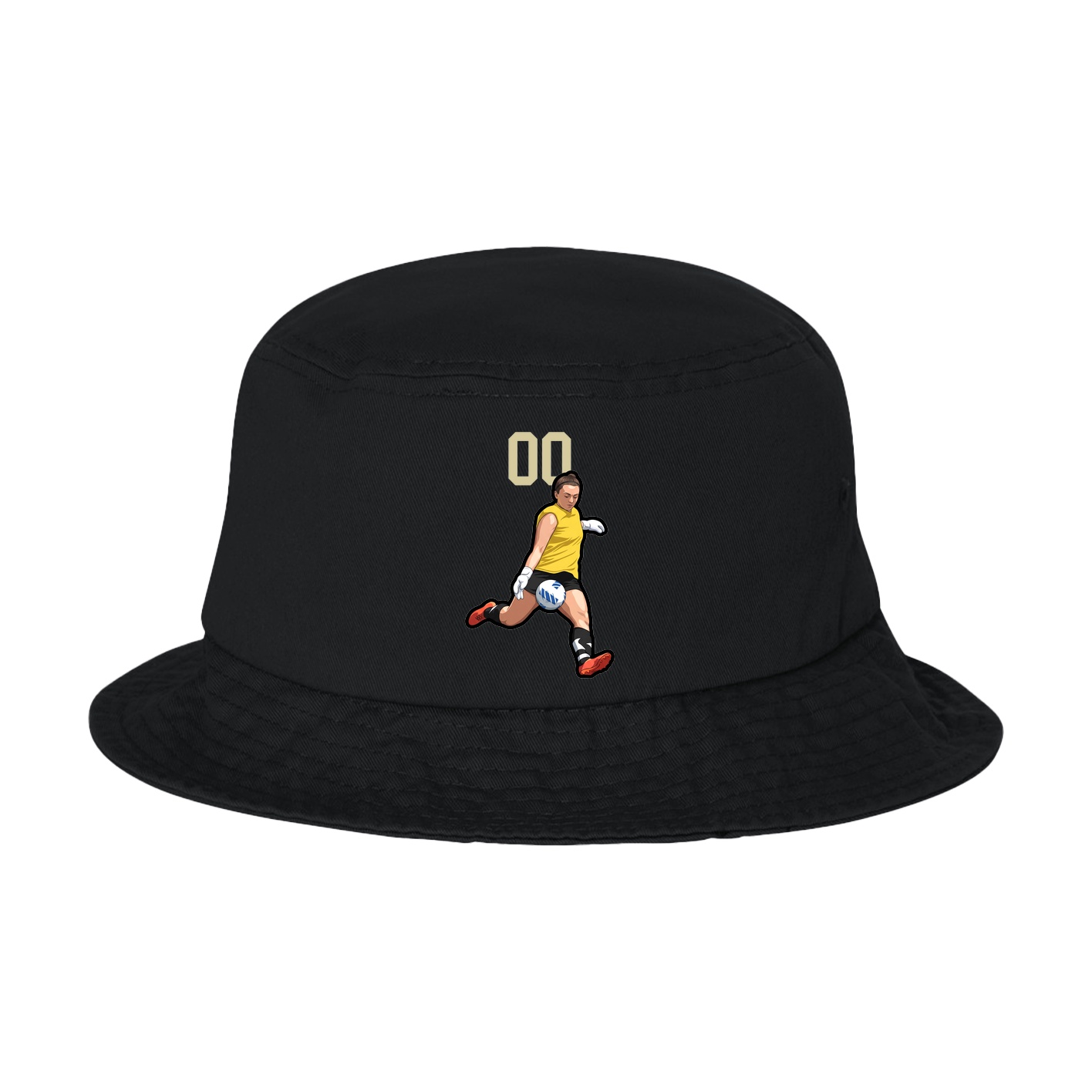 Bucket Cap — Number Top in Black