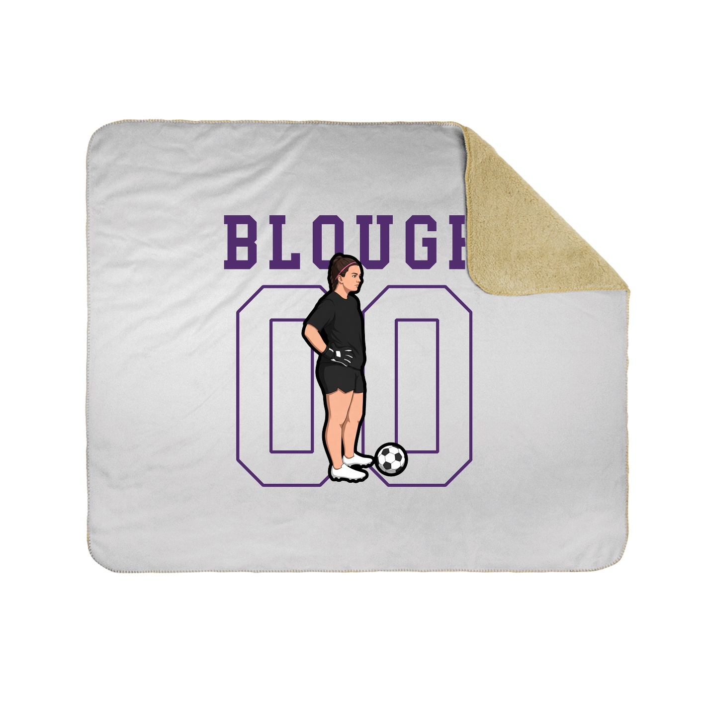 50x60 Sherpa Lined Throw Blanket