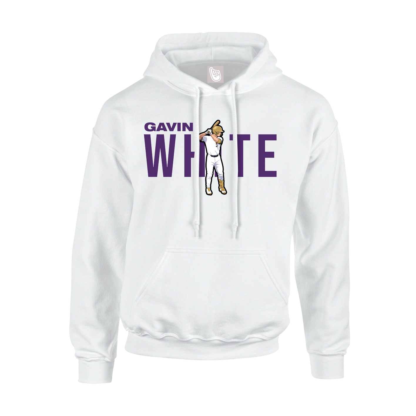 Hoodie — Player Name in White