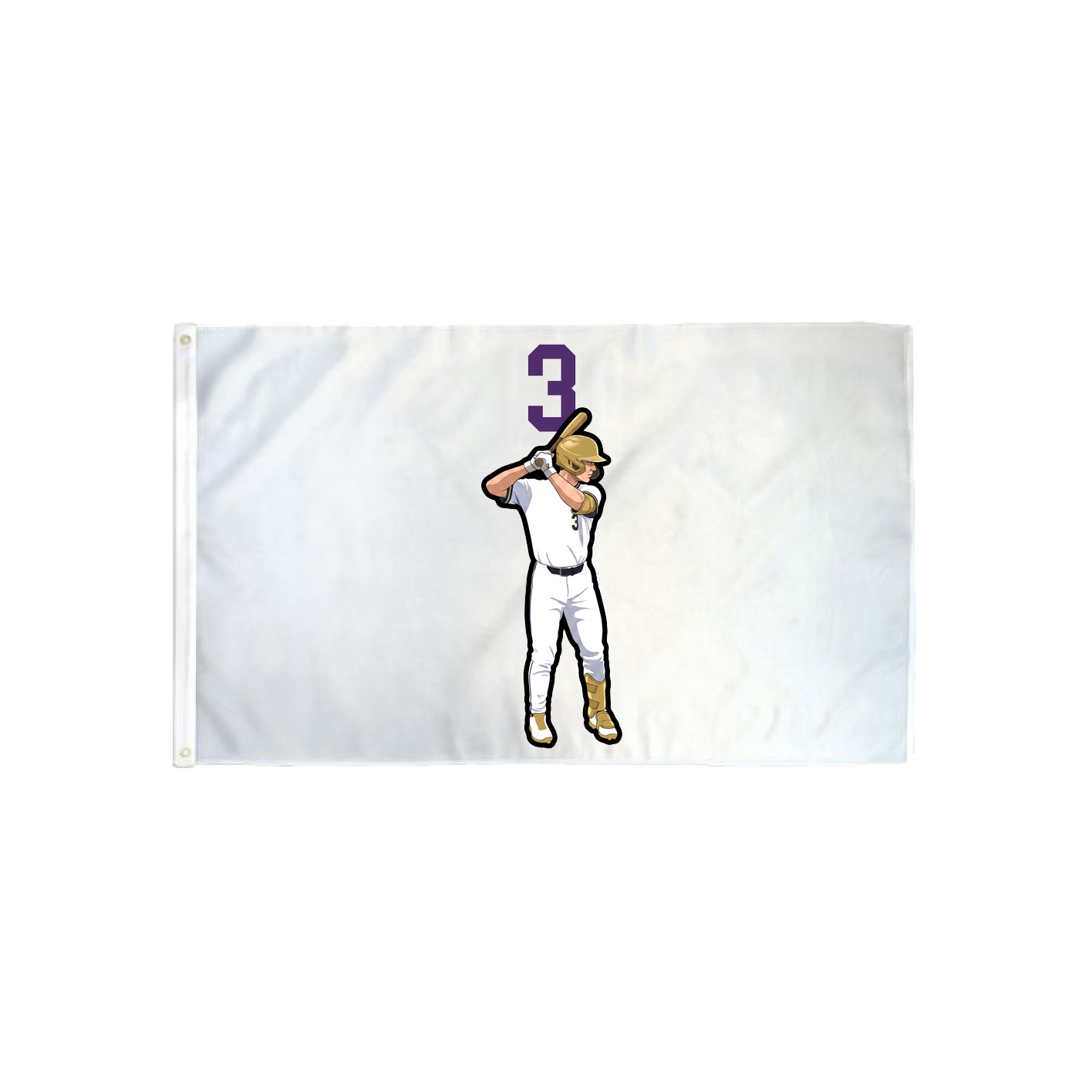 3x5 Flag — Number Top in Classic