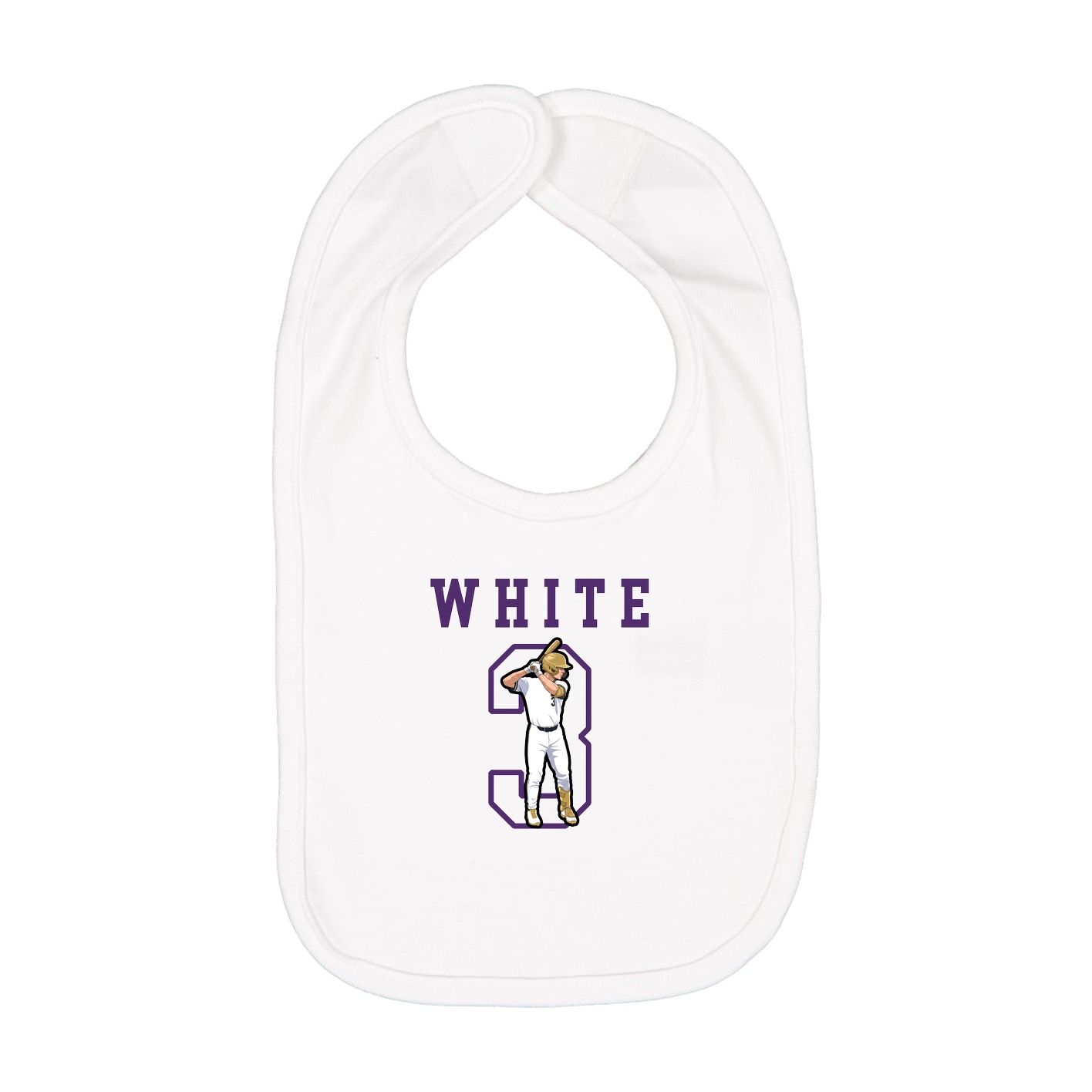 Infant Bib — Shirsey in White