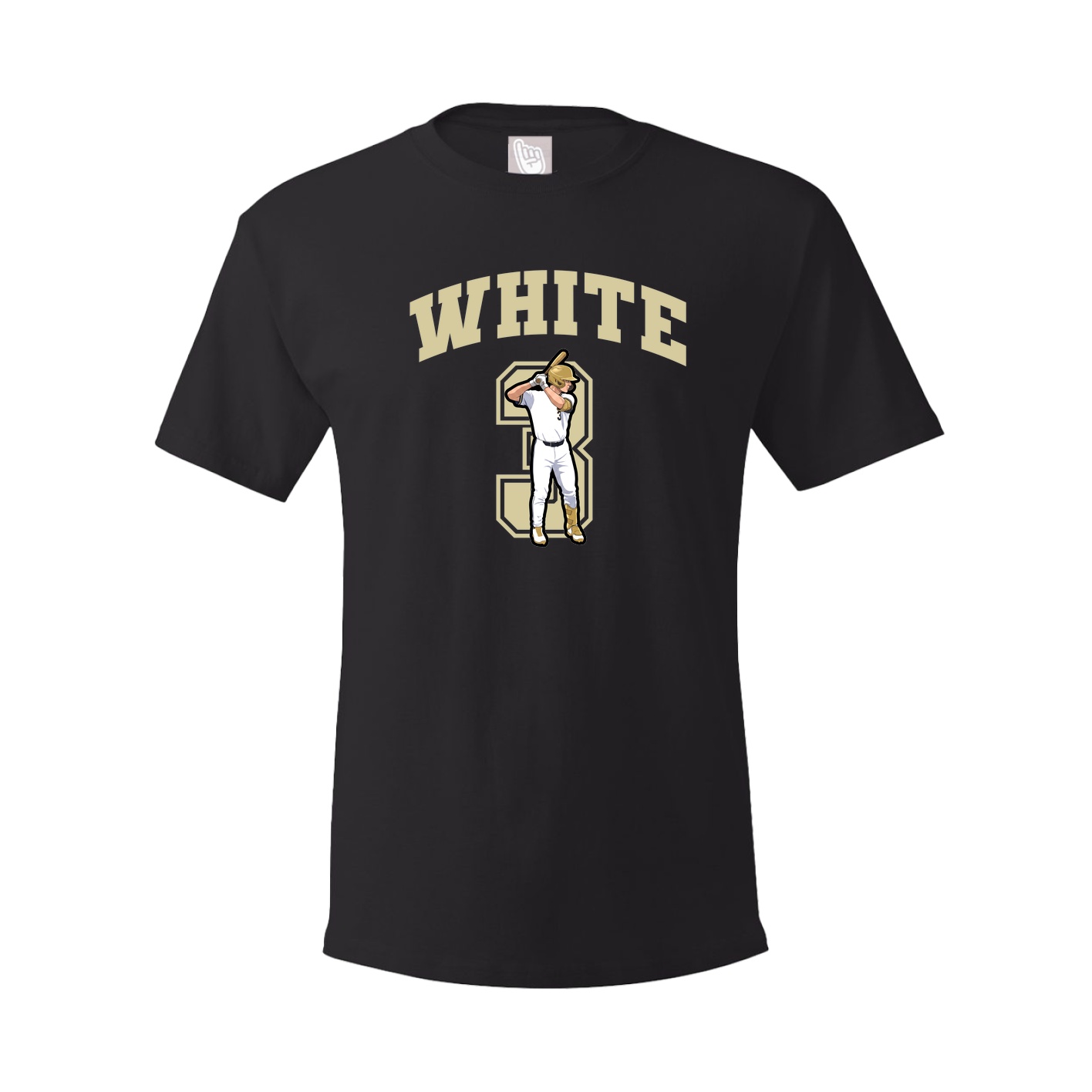 Youth Tee — Number in Black